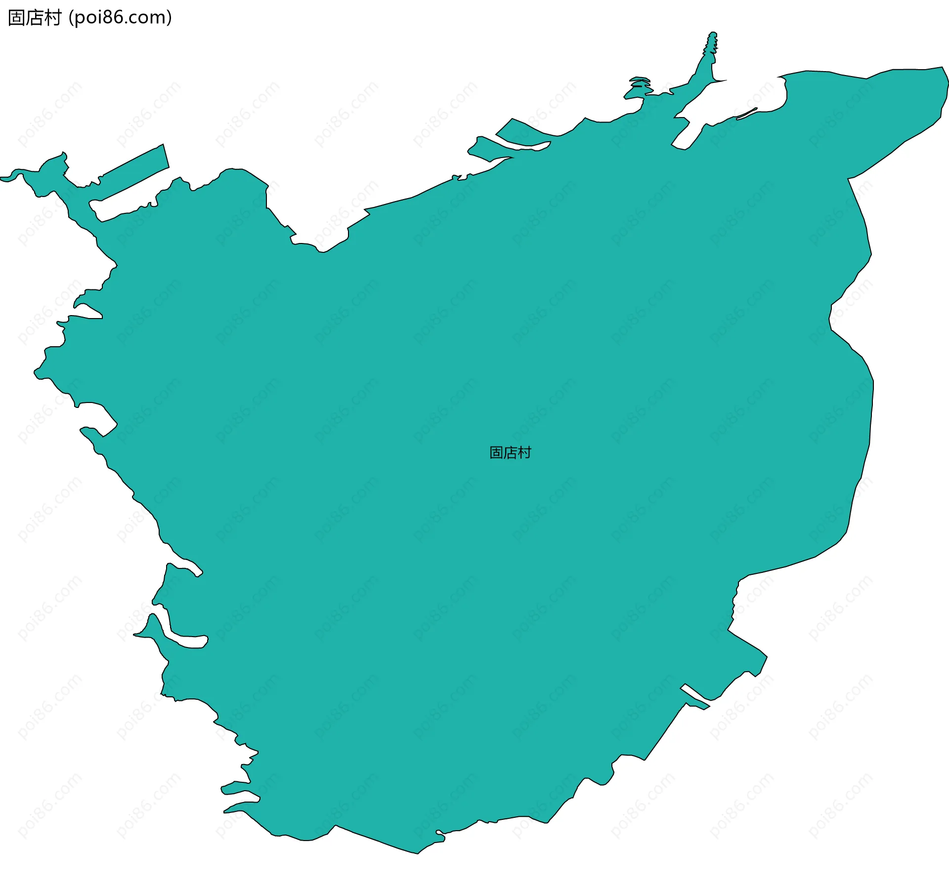 固店村边界地图