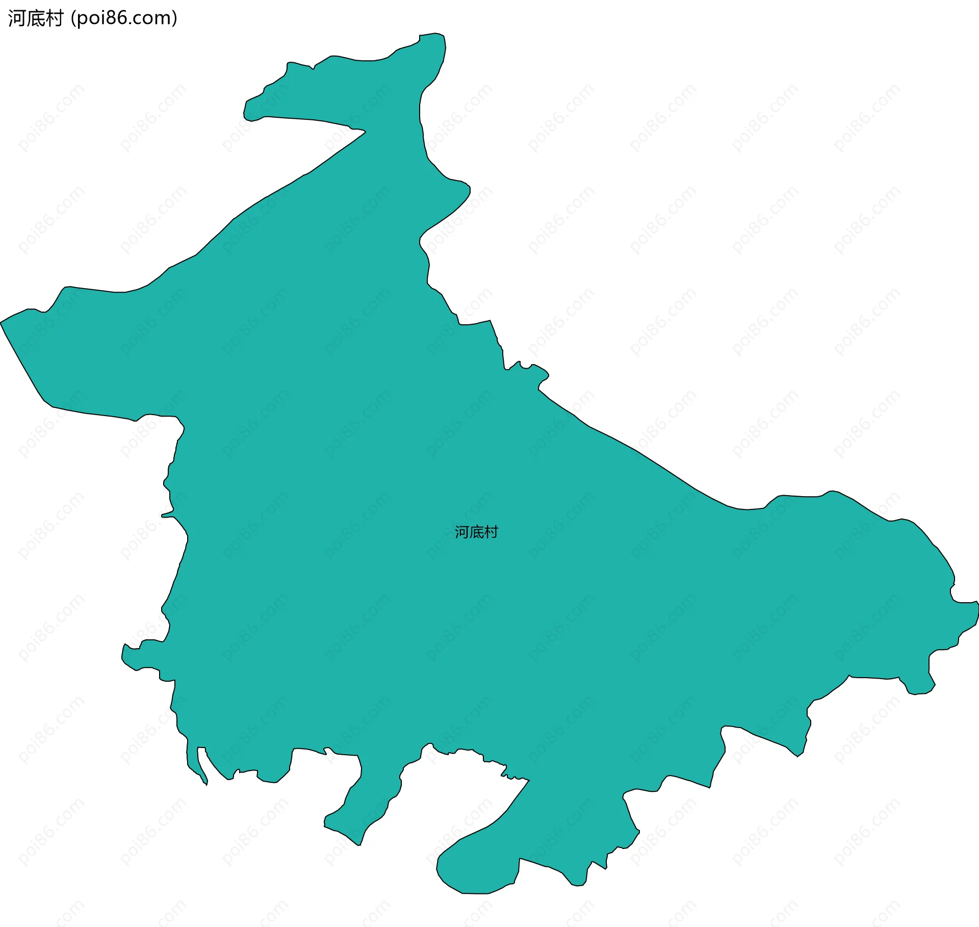 河底村边界地图