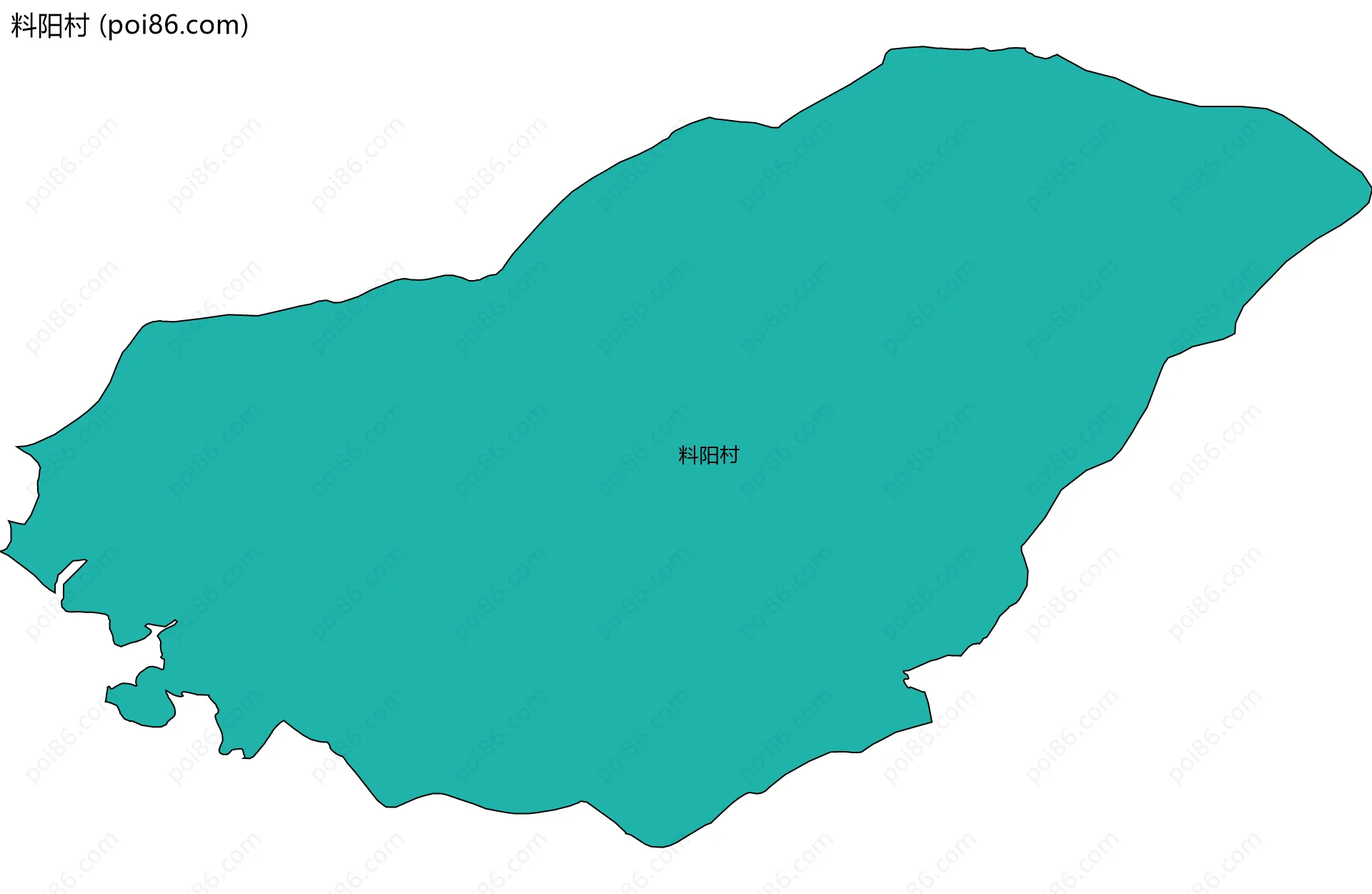 料阳村边界地图