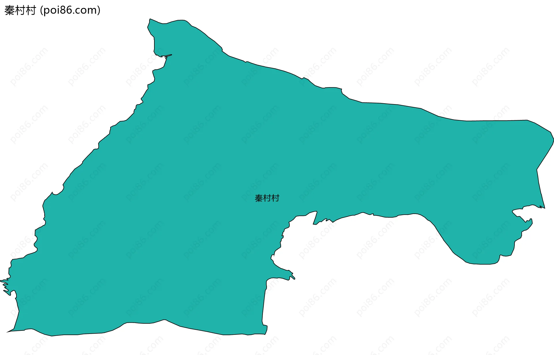 秦村村边界地图