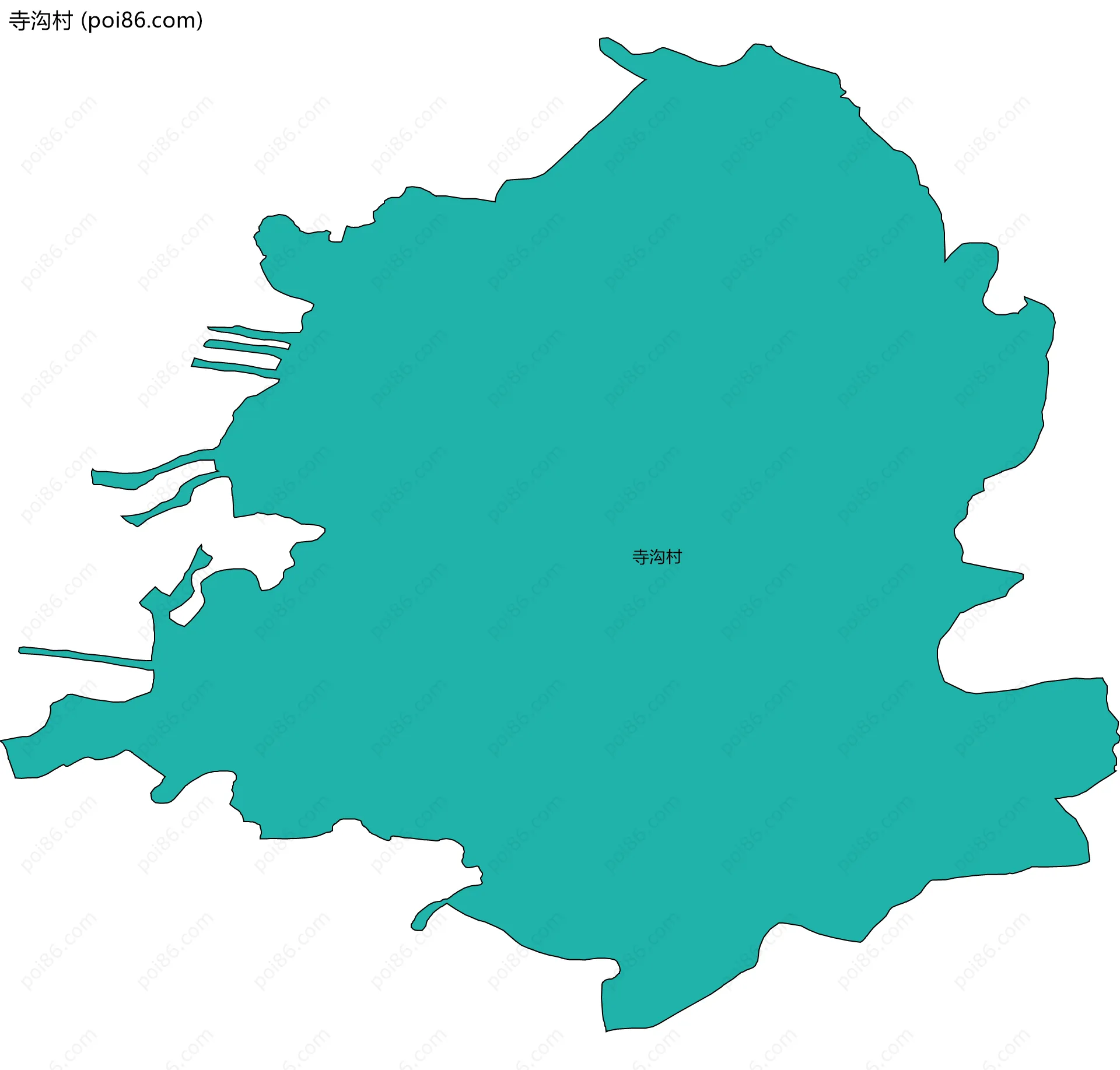 寺沟村边界地图