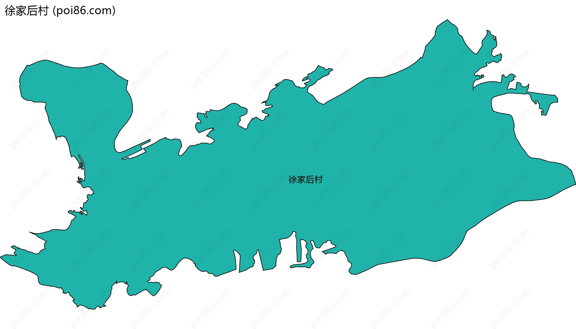 徐家后村边界地图