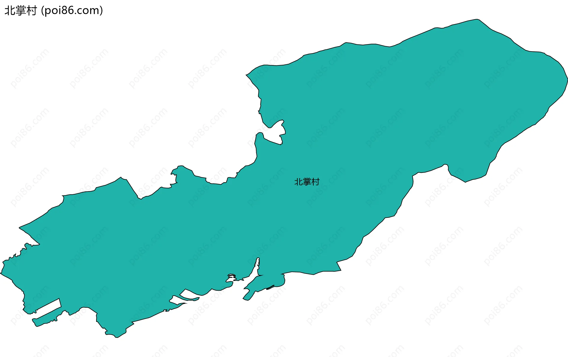 北掌村边界地图