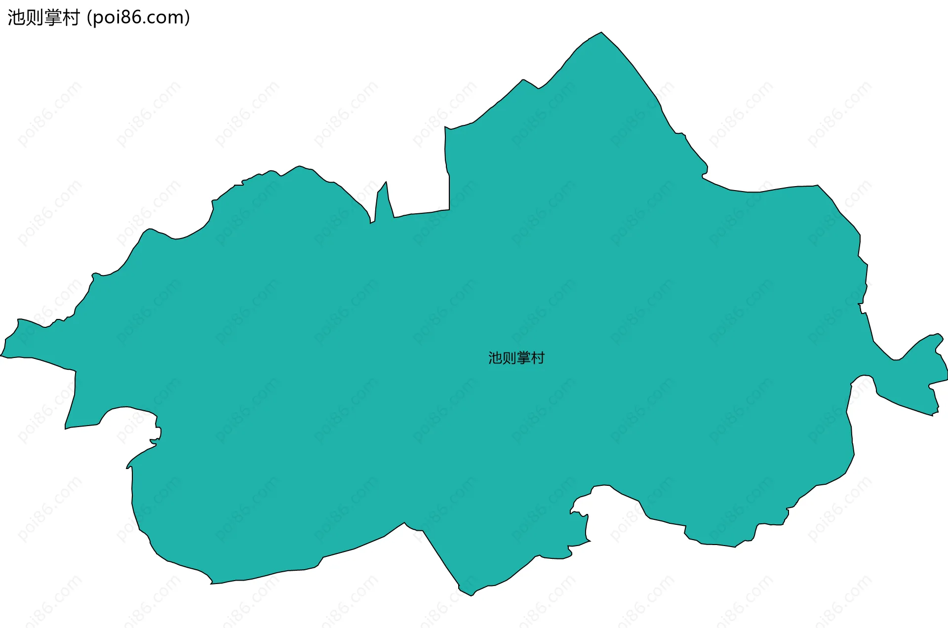 池则掌村边界地图