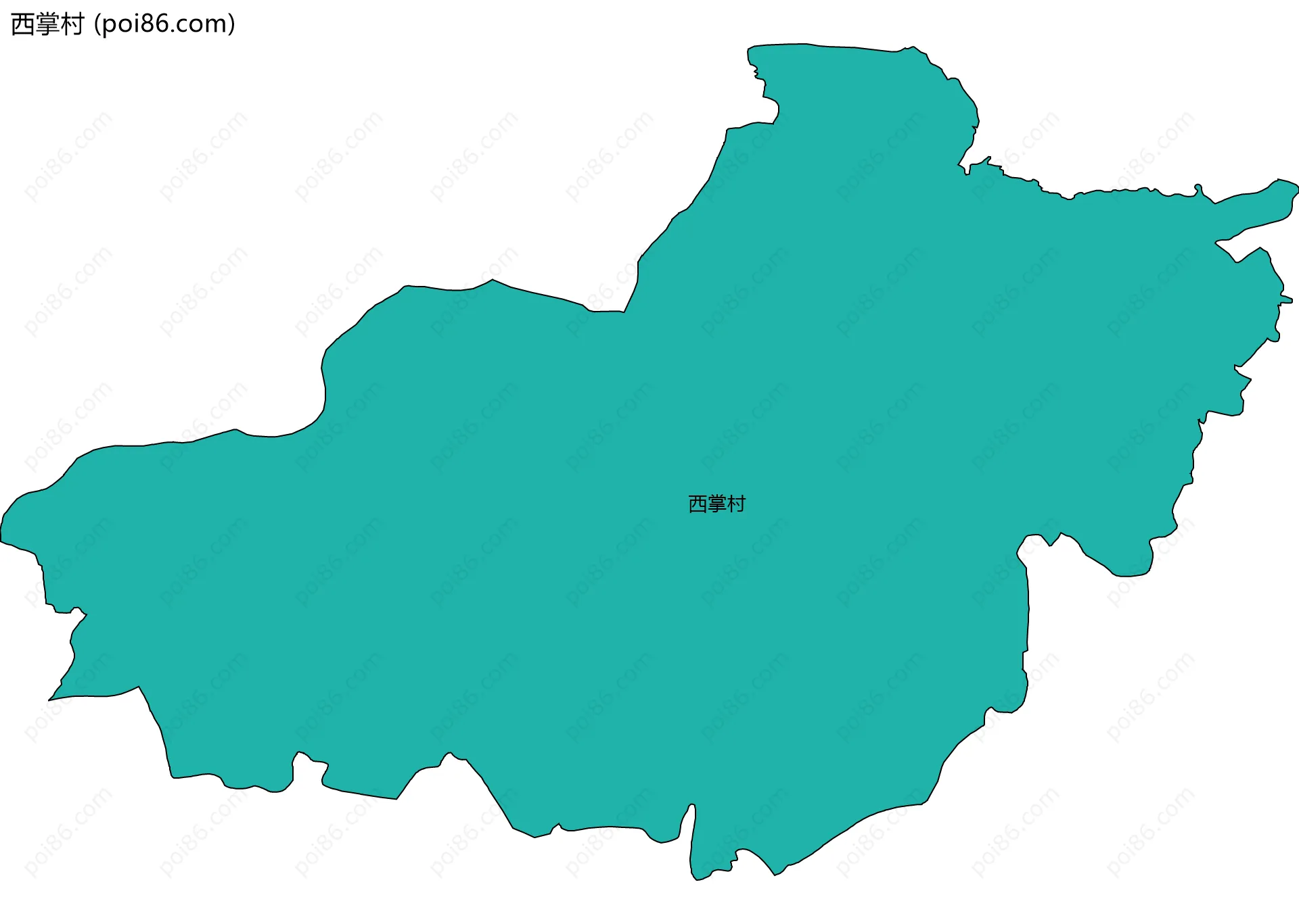 西掌村边界地图