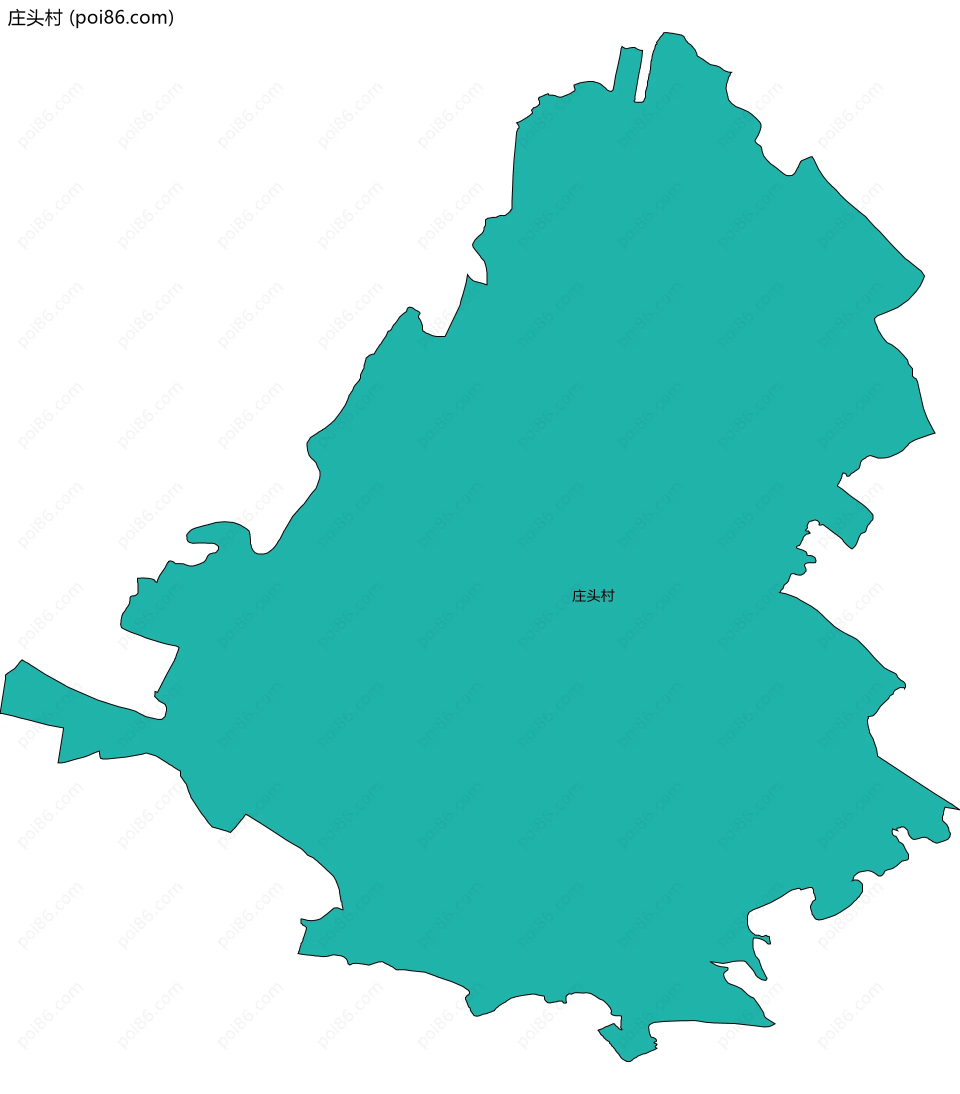 庄头村边界地图
