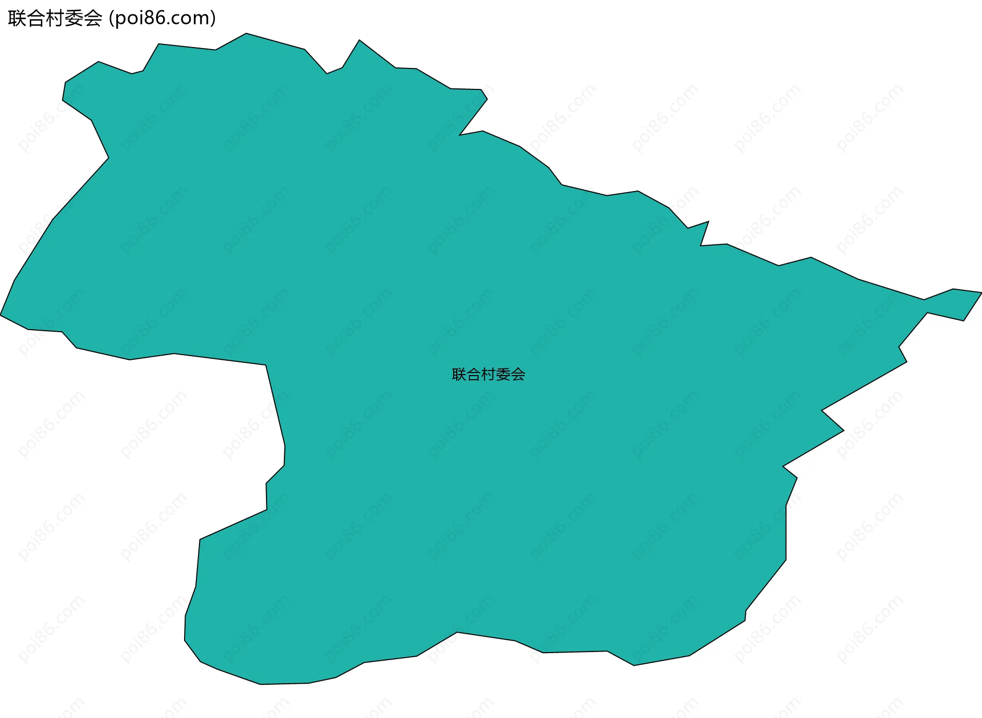 联合村委会边界地图
