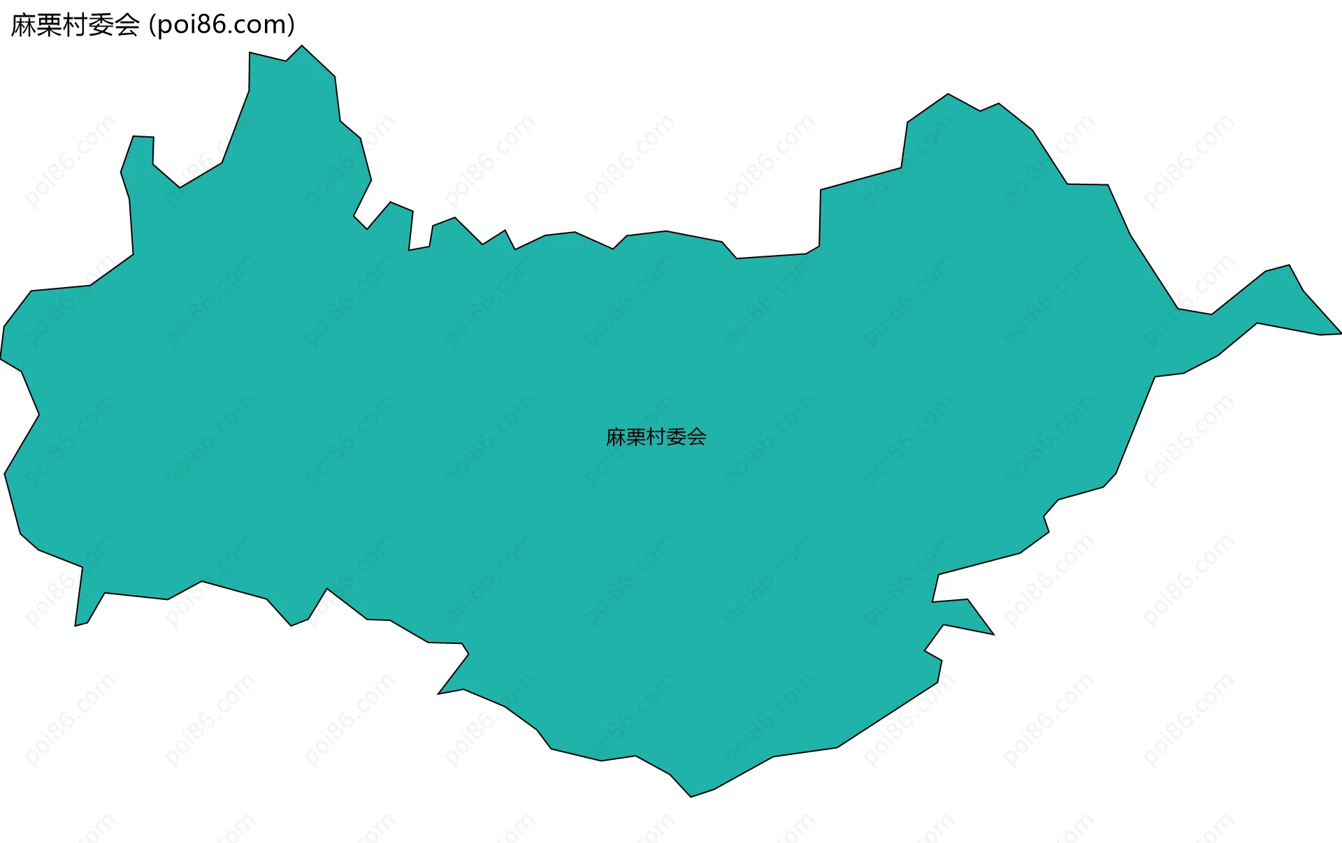 麻栗村委会边界地图
