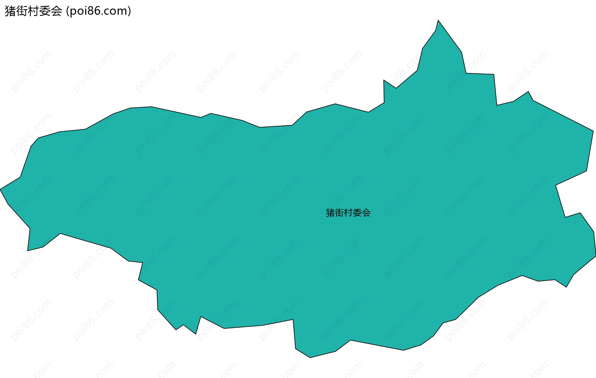 猪街村委会边界地图