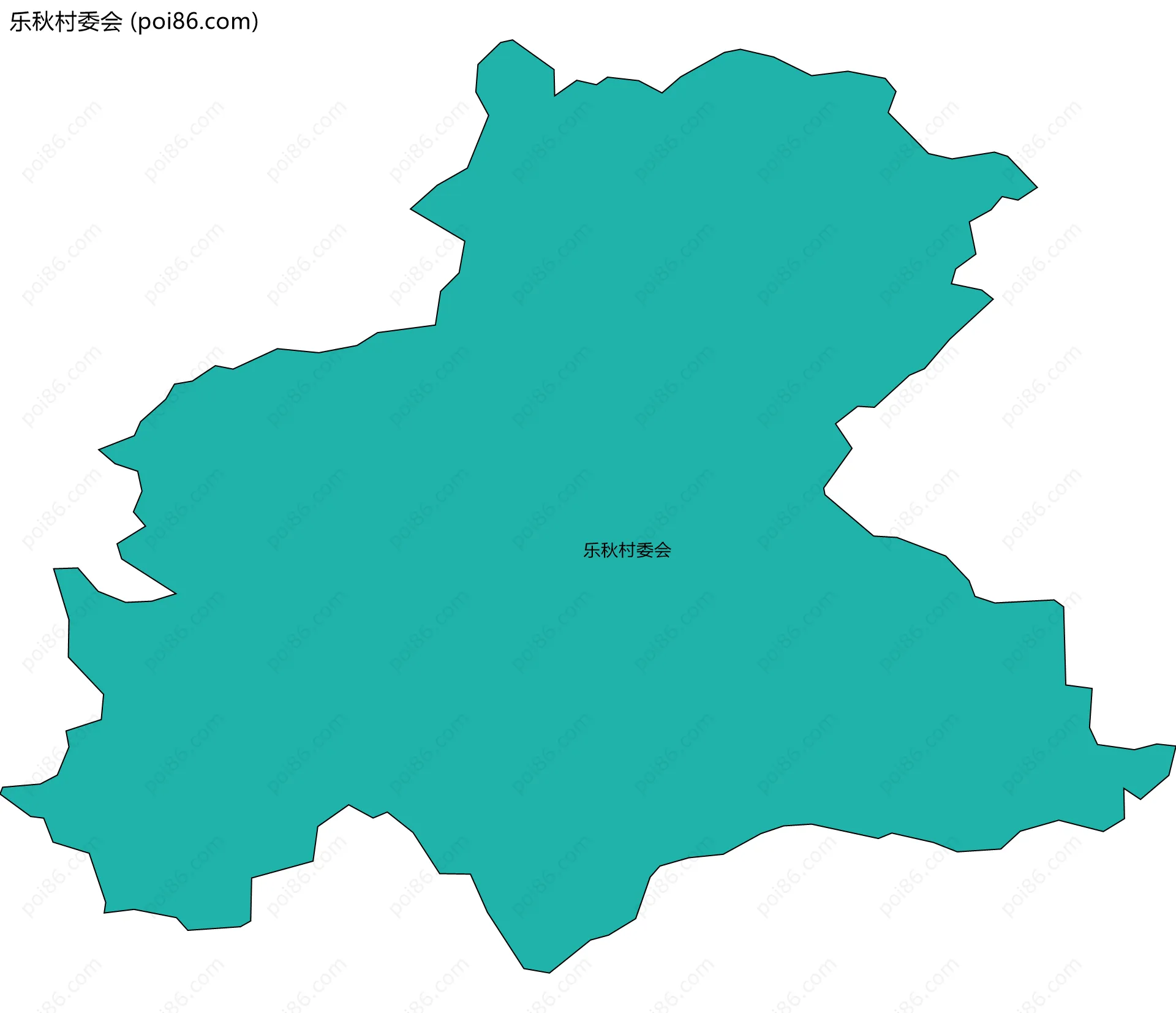 乐秋村委会边界地图