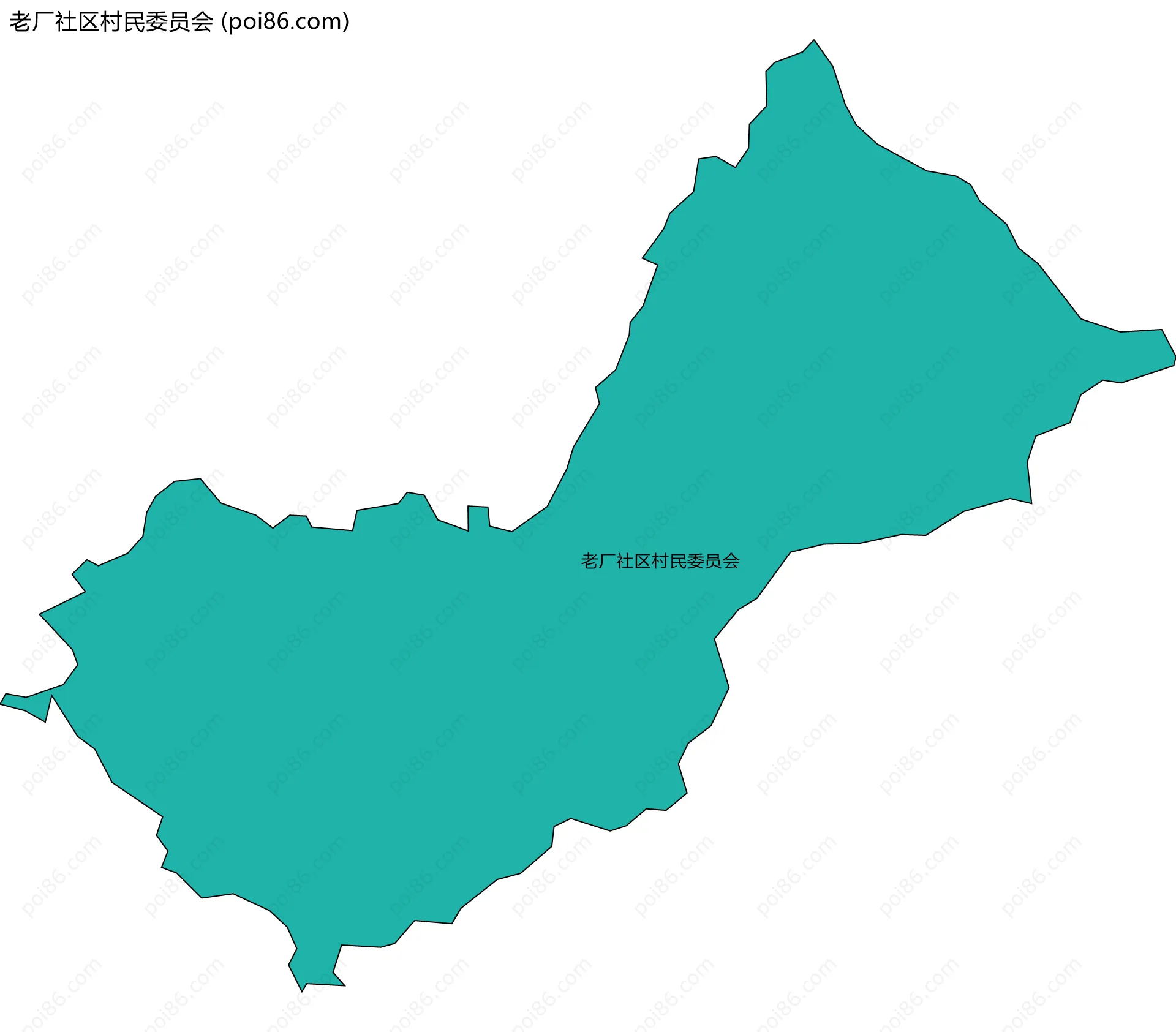 老厂社区村民委员会边界地图