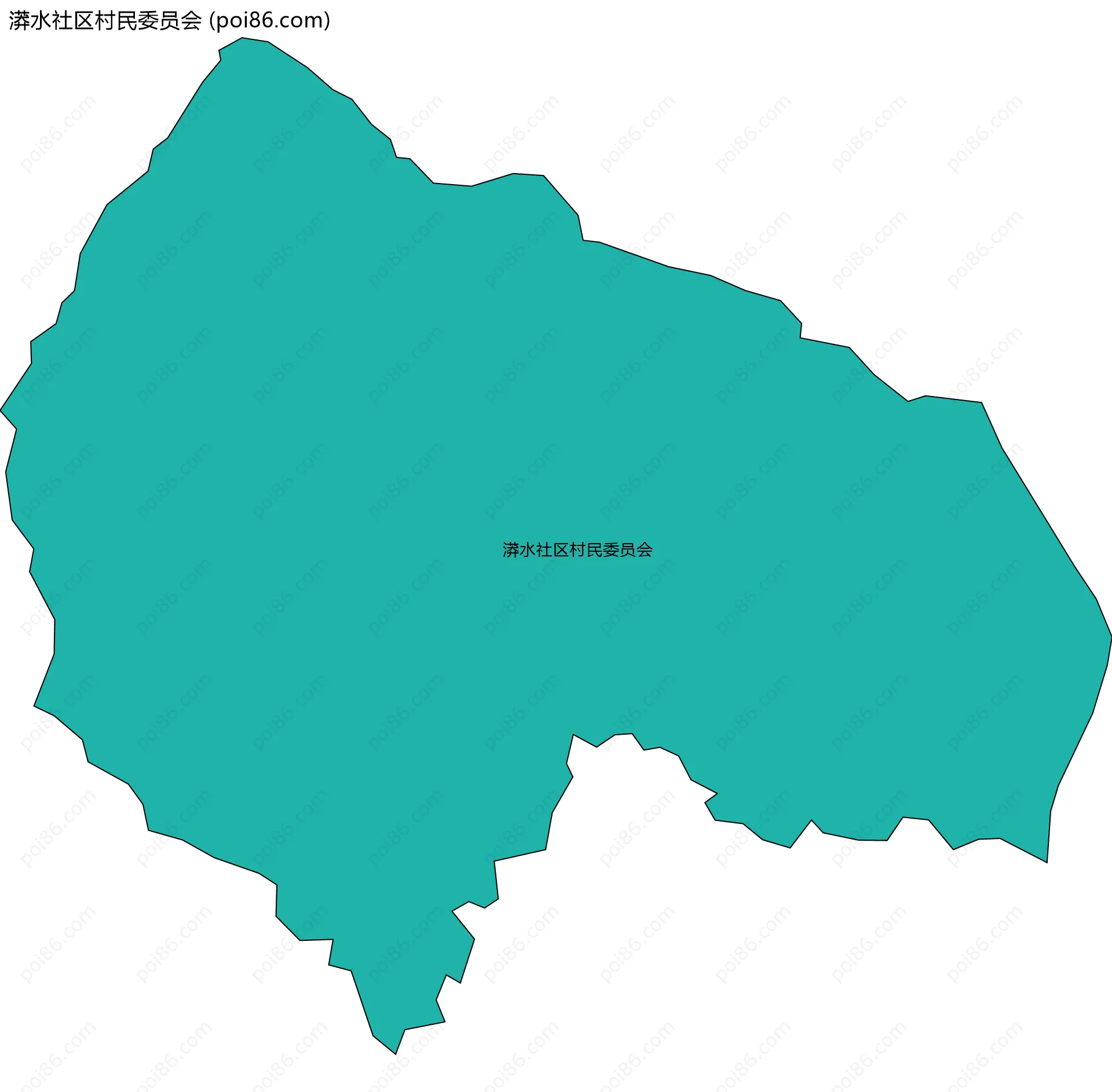 漭水社区村民委员会边界地图