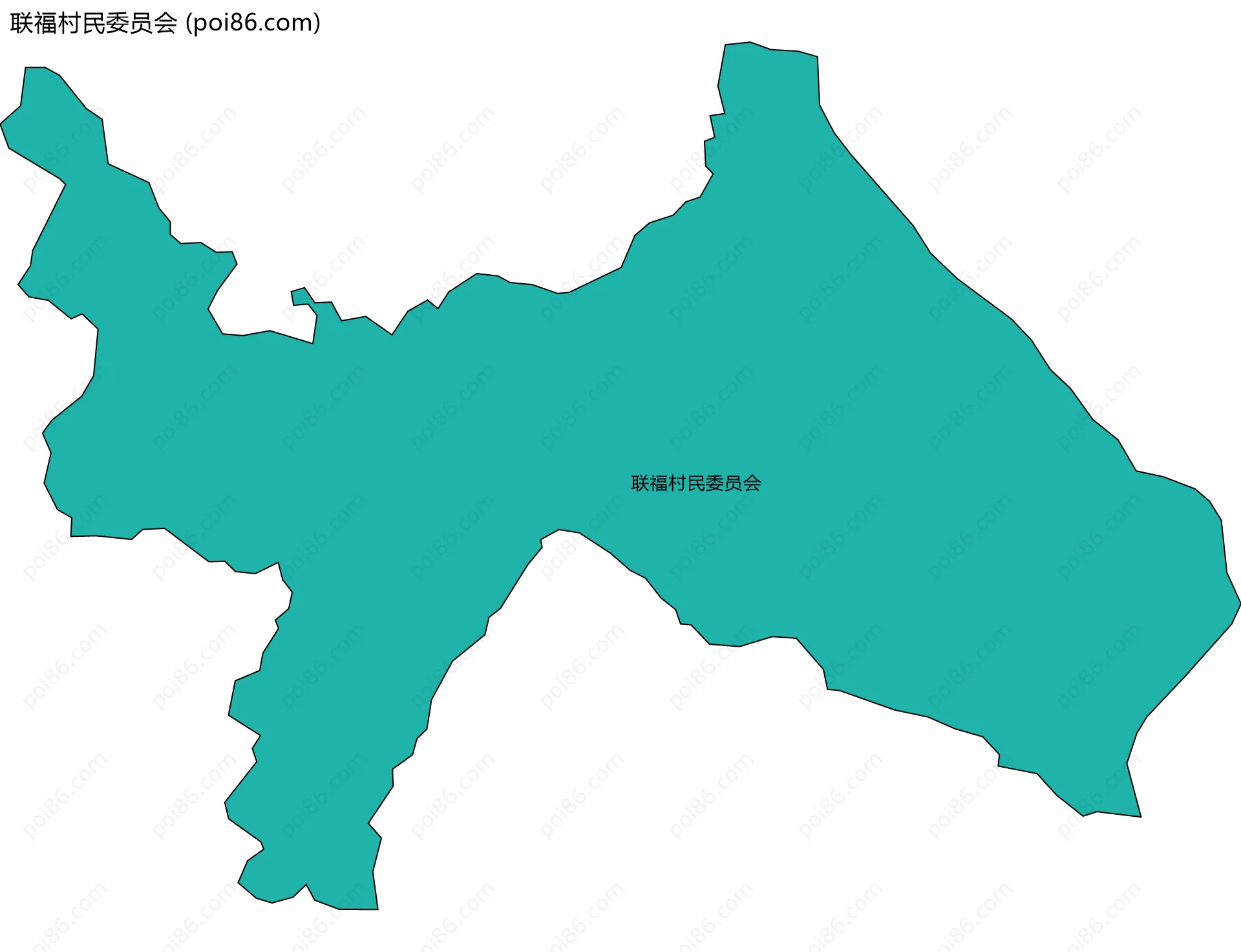 联福村民委员会边界地图