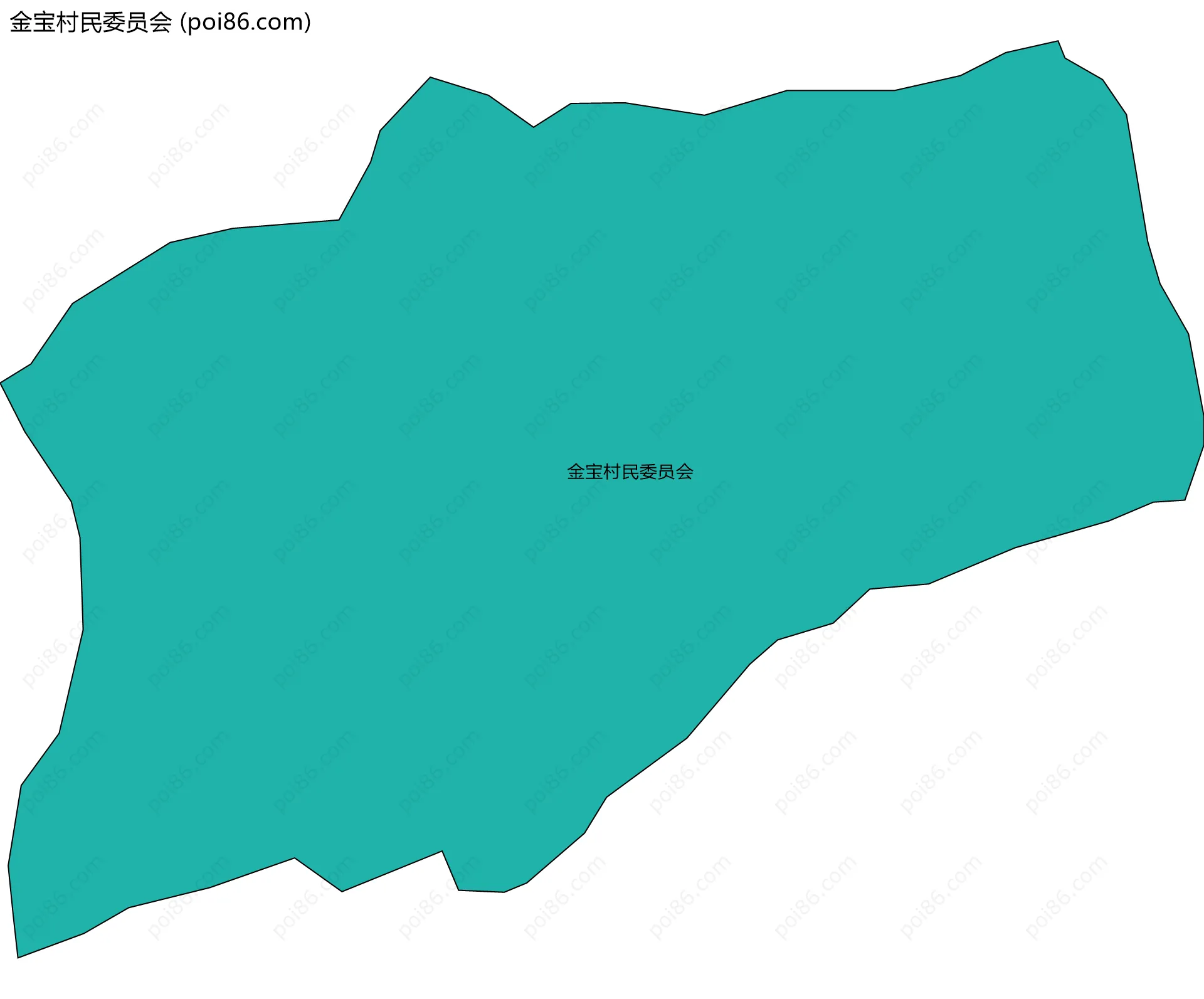 金宝村民委员会边界地图