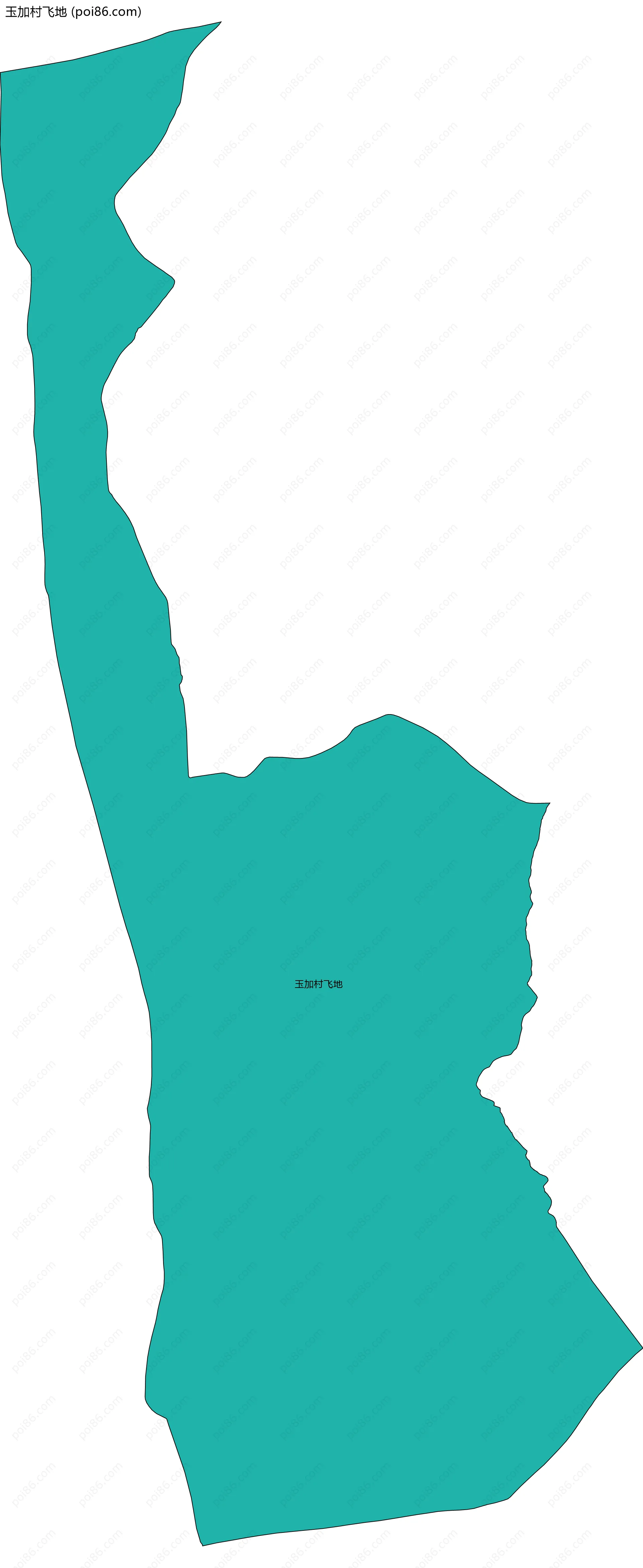 玉加村飞地边界地图
