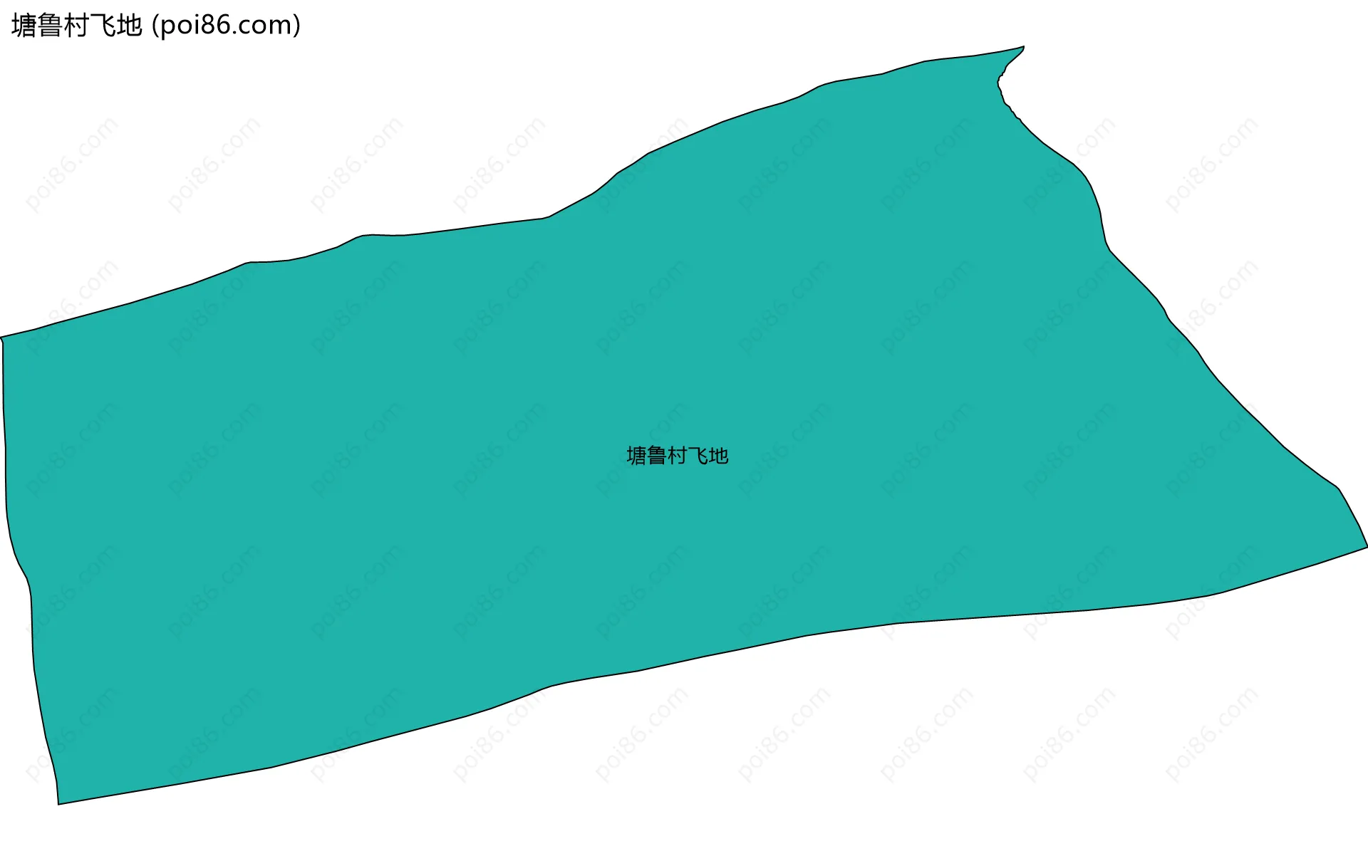塘鲁村飞地边界地图
