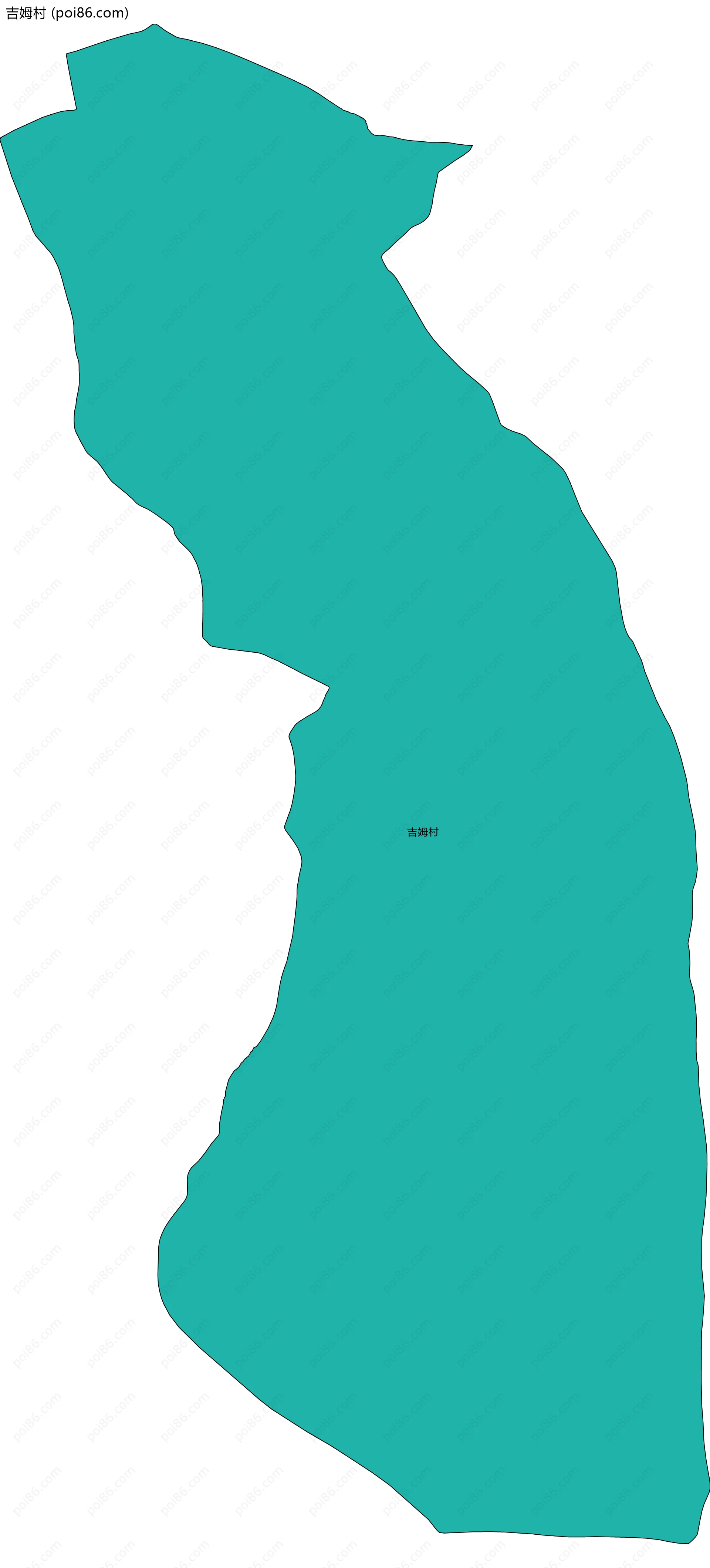 吉姆村边界地图