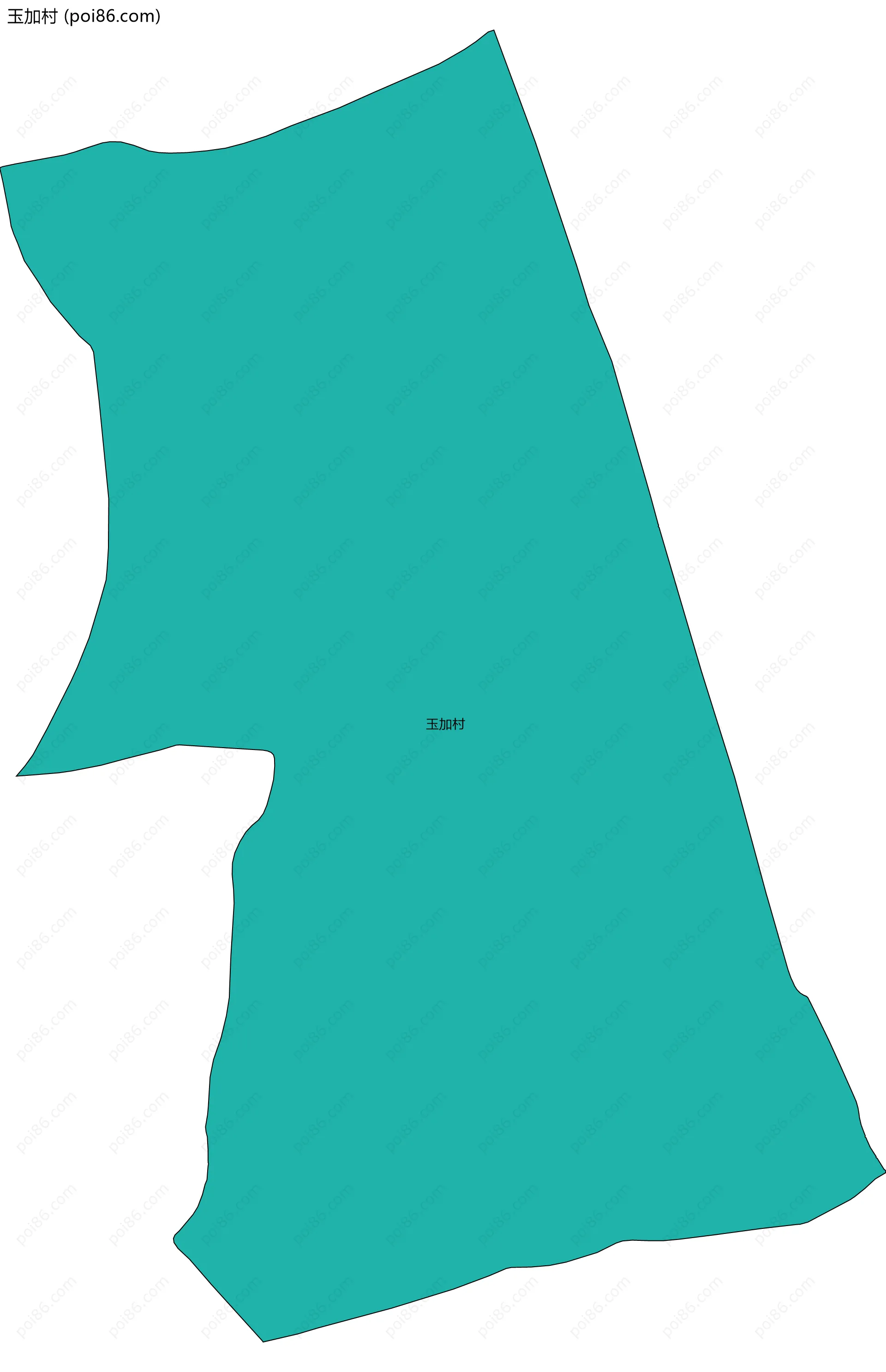 玉加村边界地图