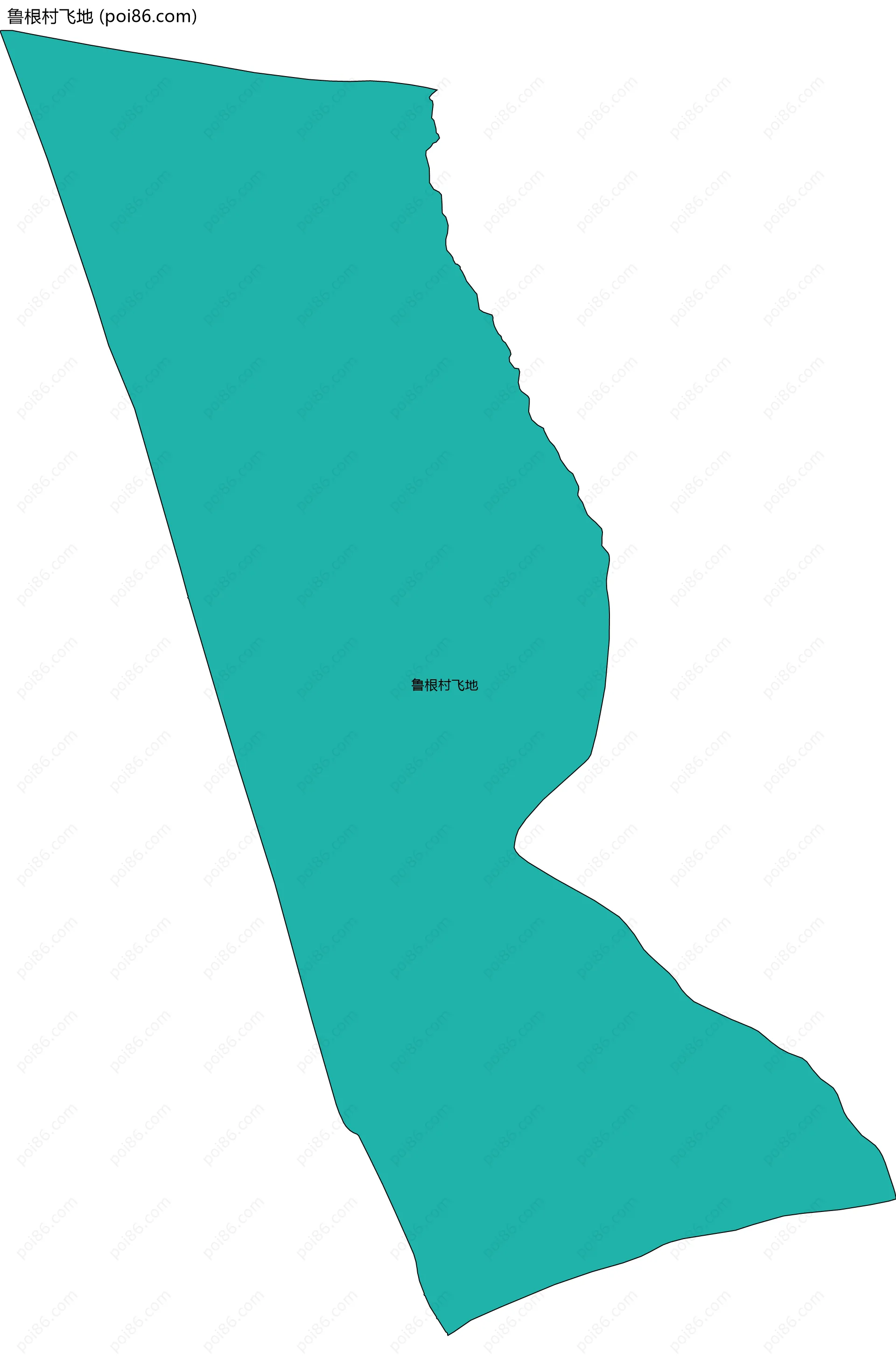 鲁根村飞地边界地图