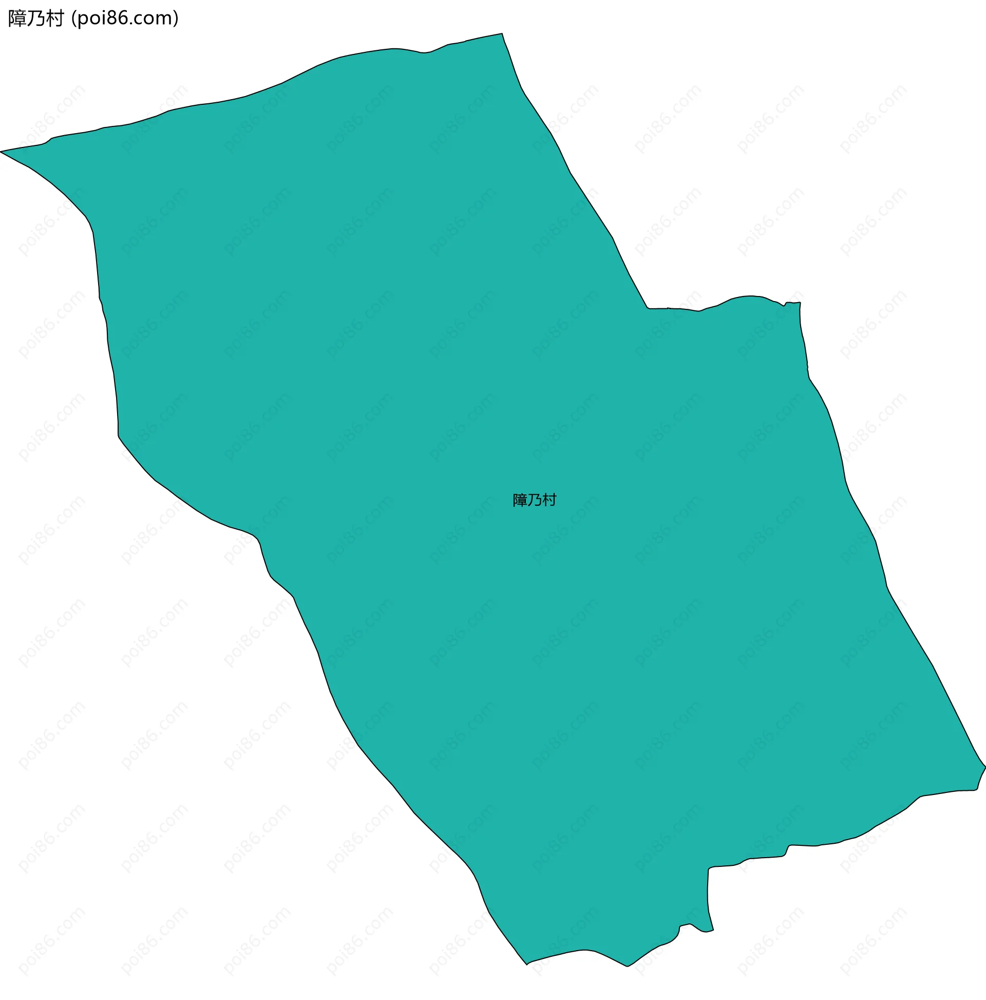 障乃村边界地图