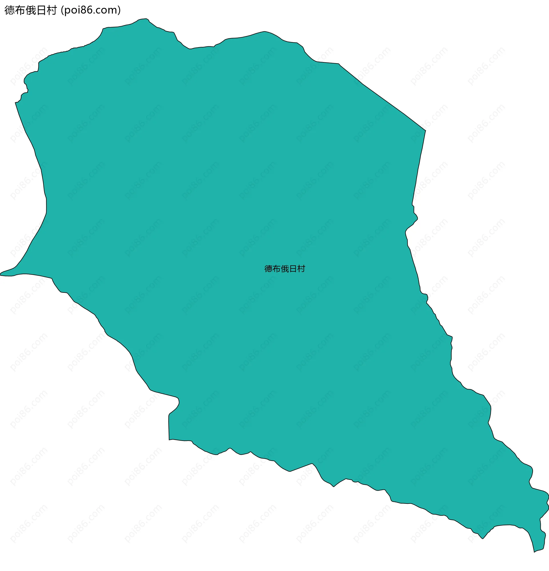 德布俄日村边界地图