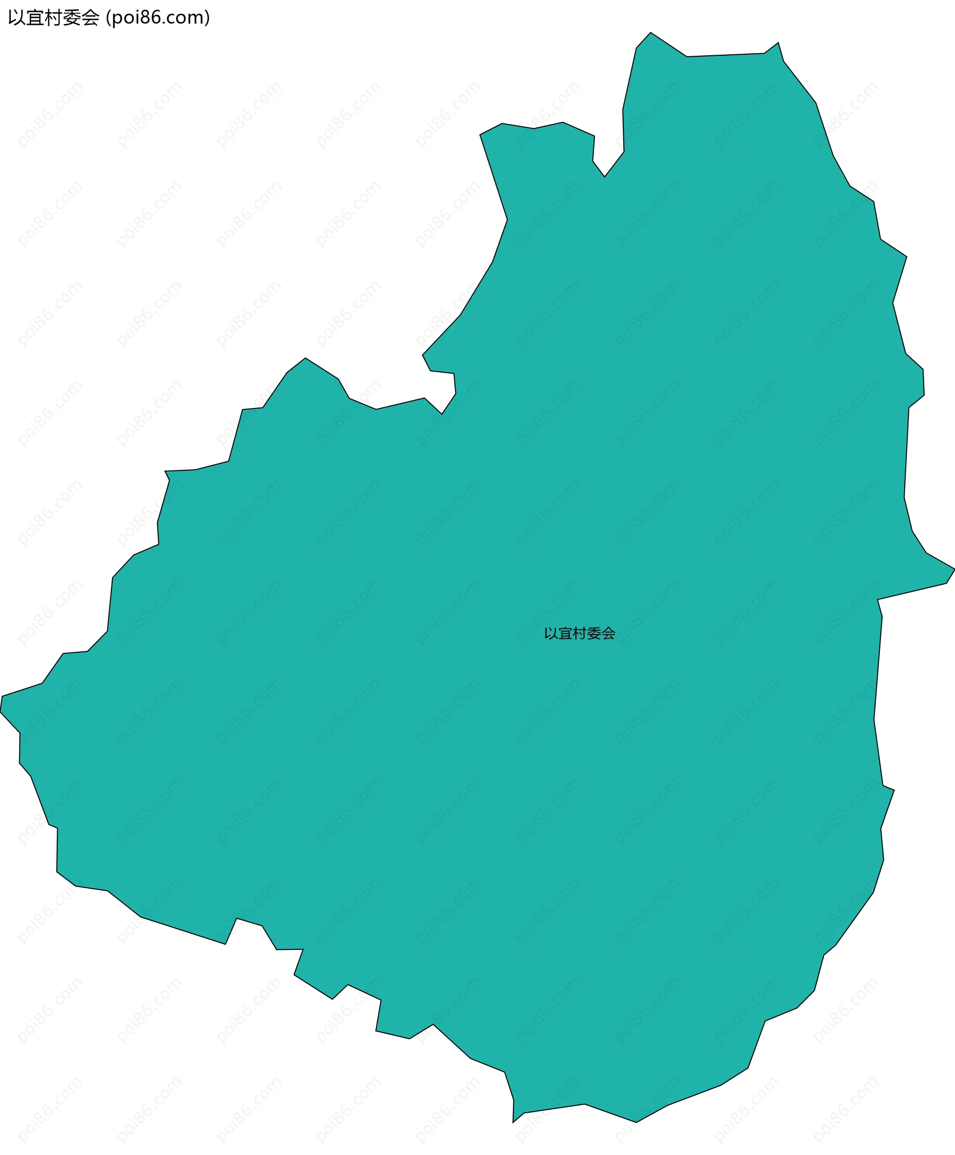 以宜村委会边界地图