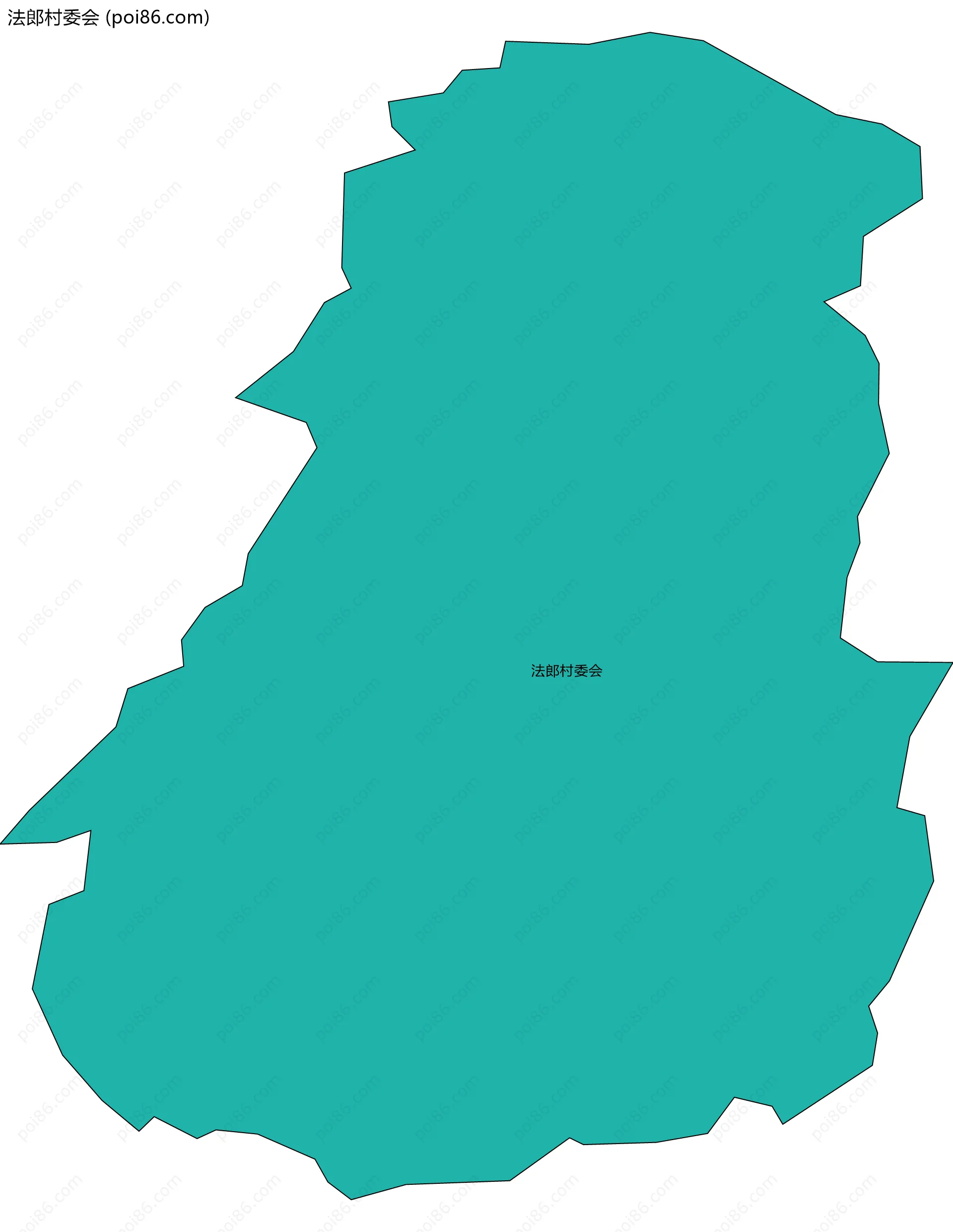 法郎村委会边界地图