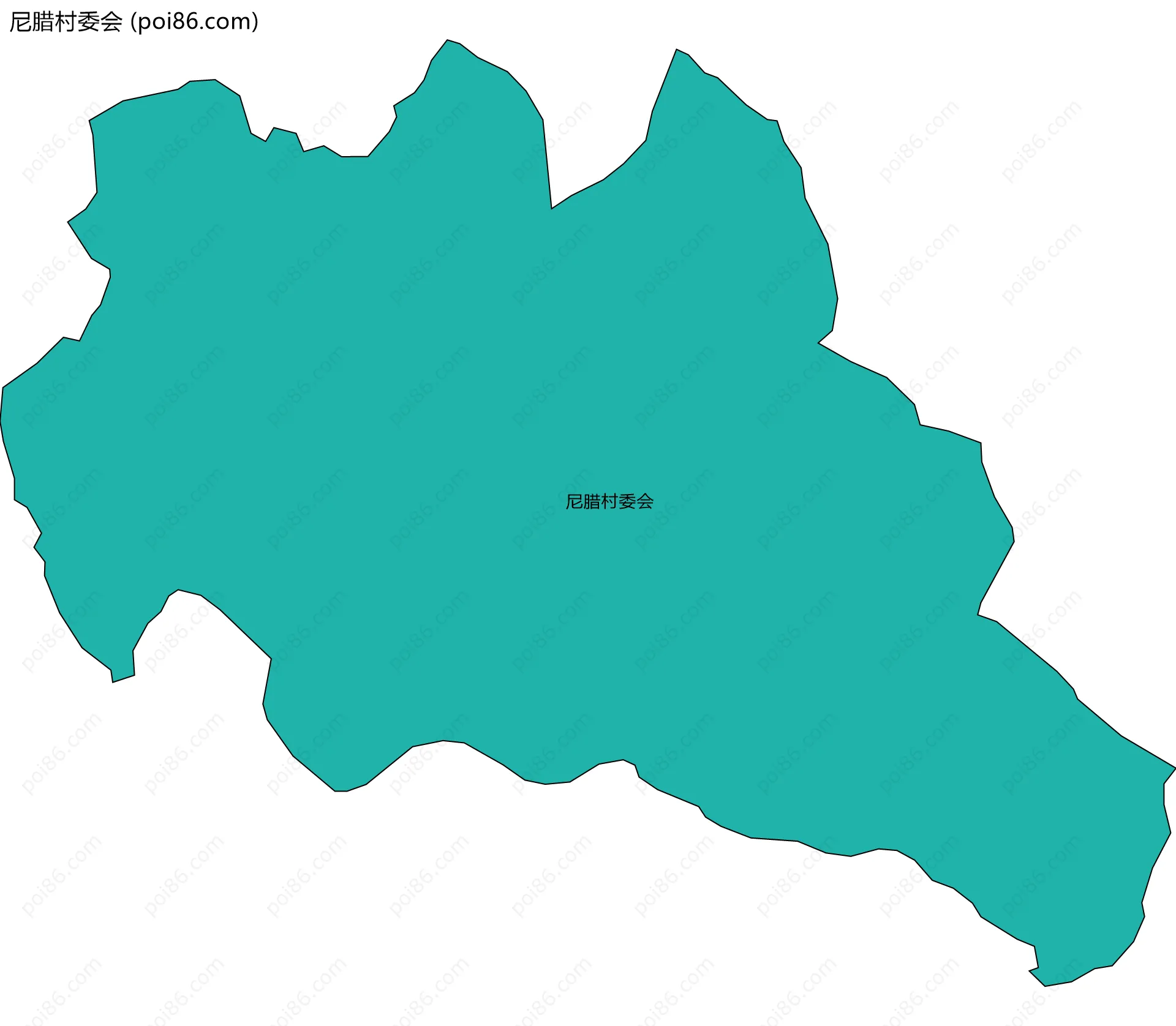 尼腊村委会边界地图