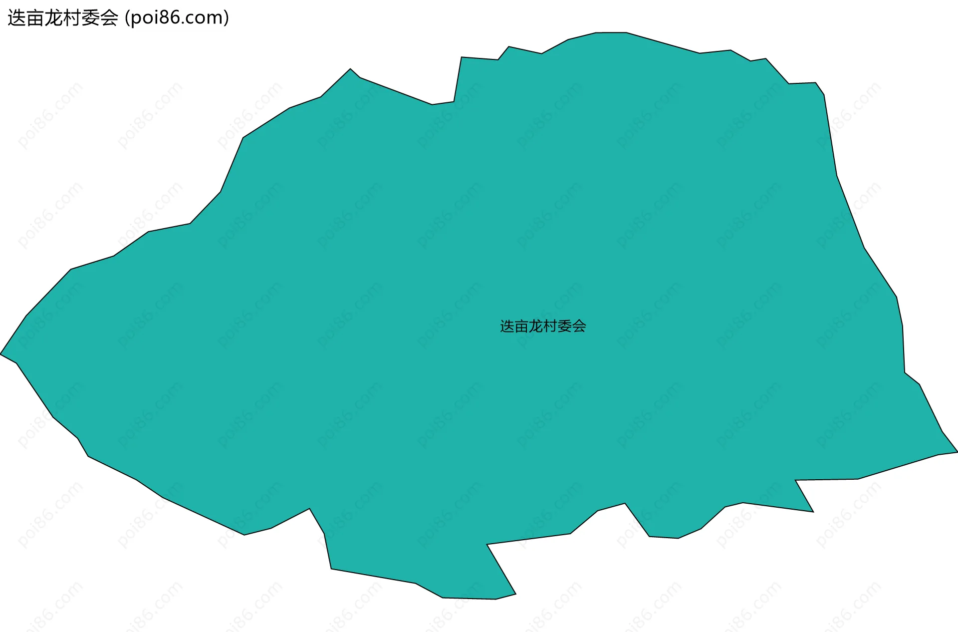 迭亩龙村委会边界地图