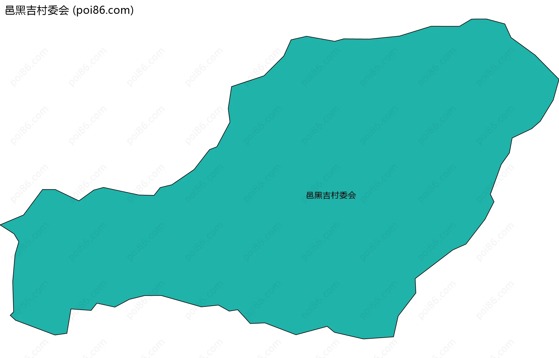 邑黑吉村委会边界地图