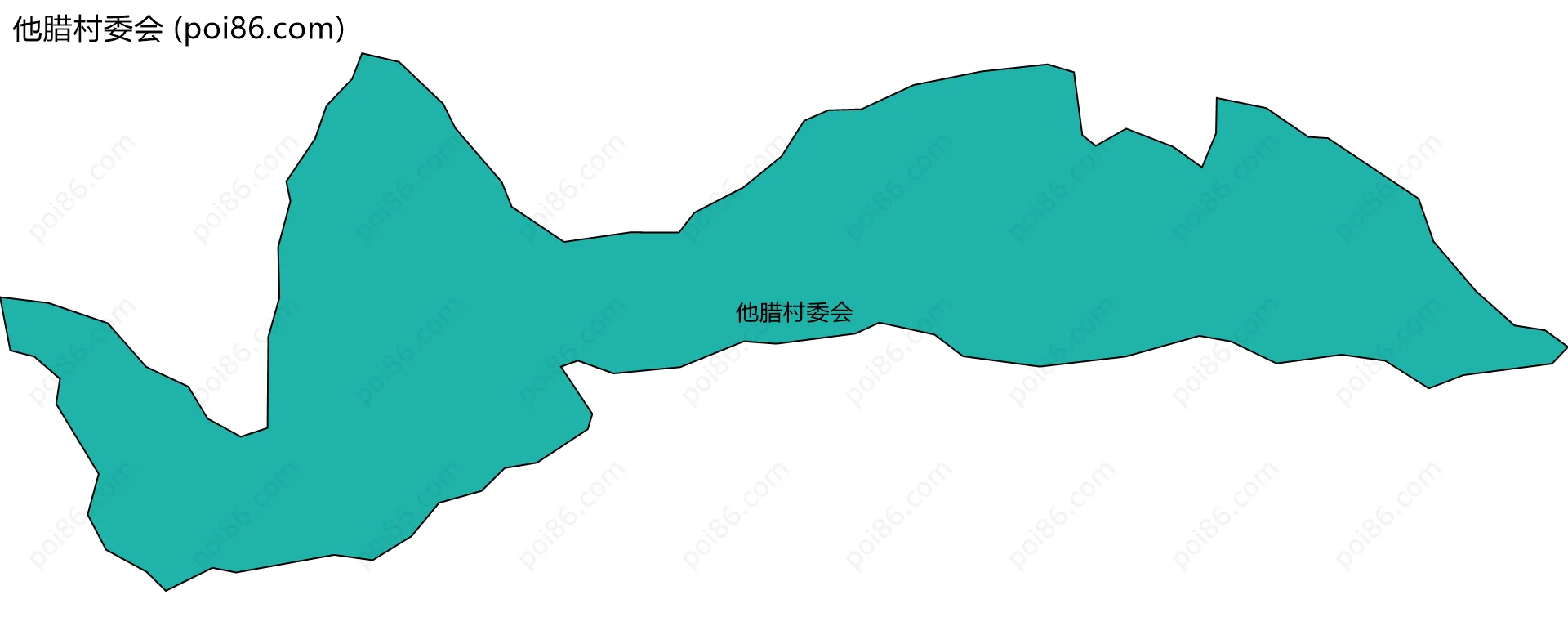 他腊村委会边界地图