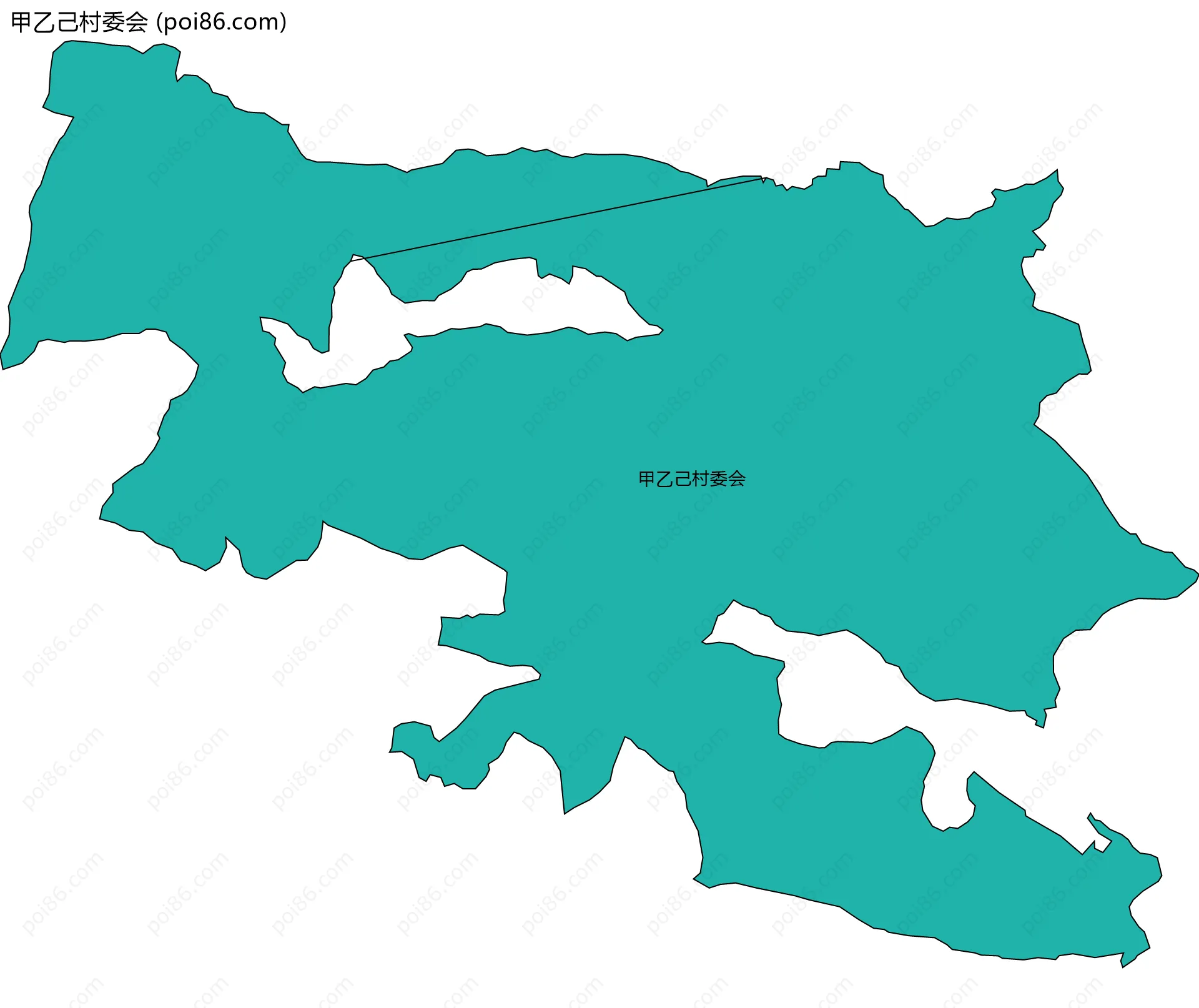 甲乙己村委会边界地图