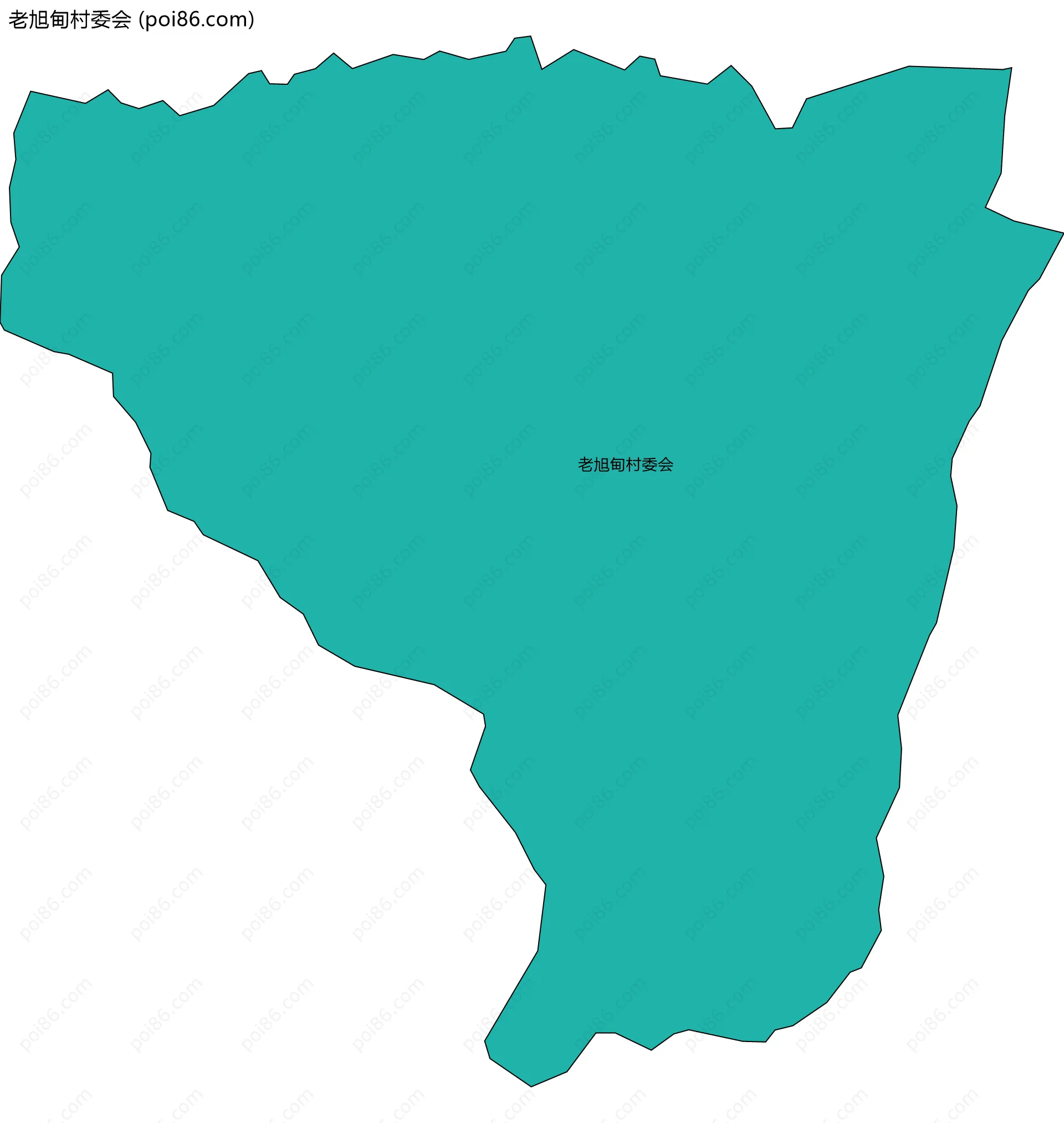 老旭甸村委会边界地图