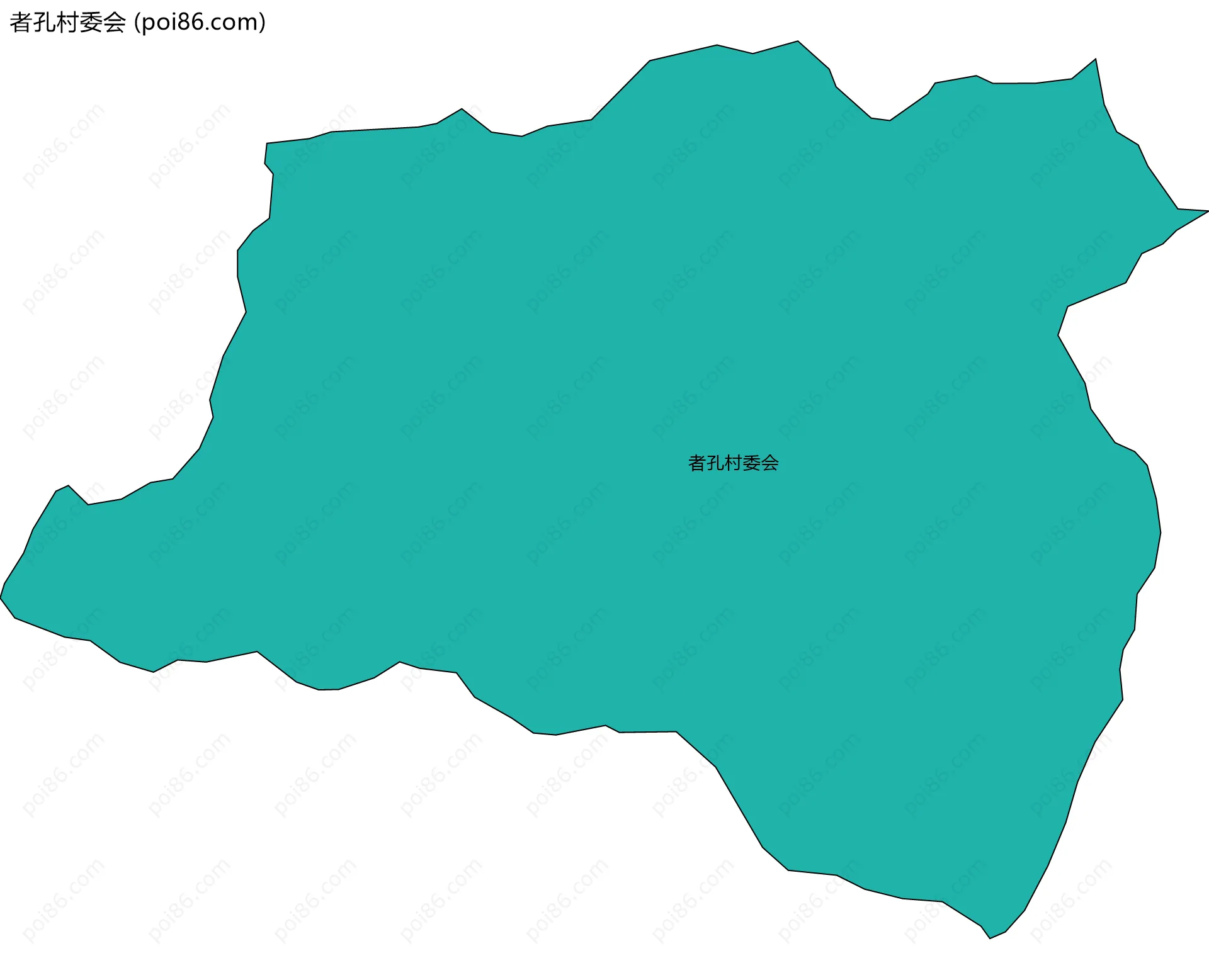 者孔村委会边界地图