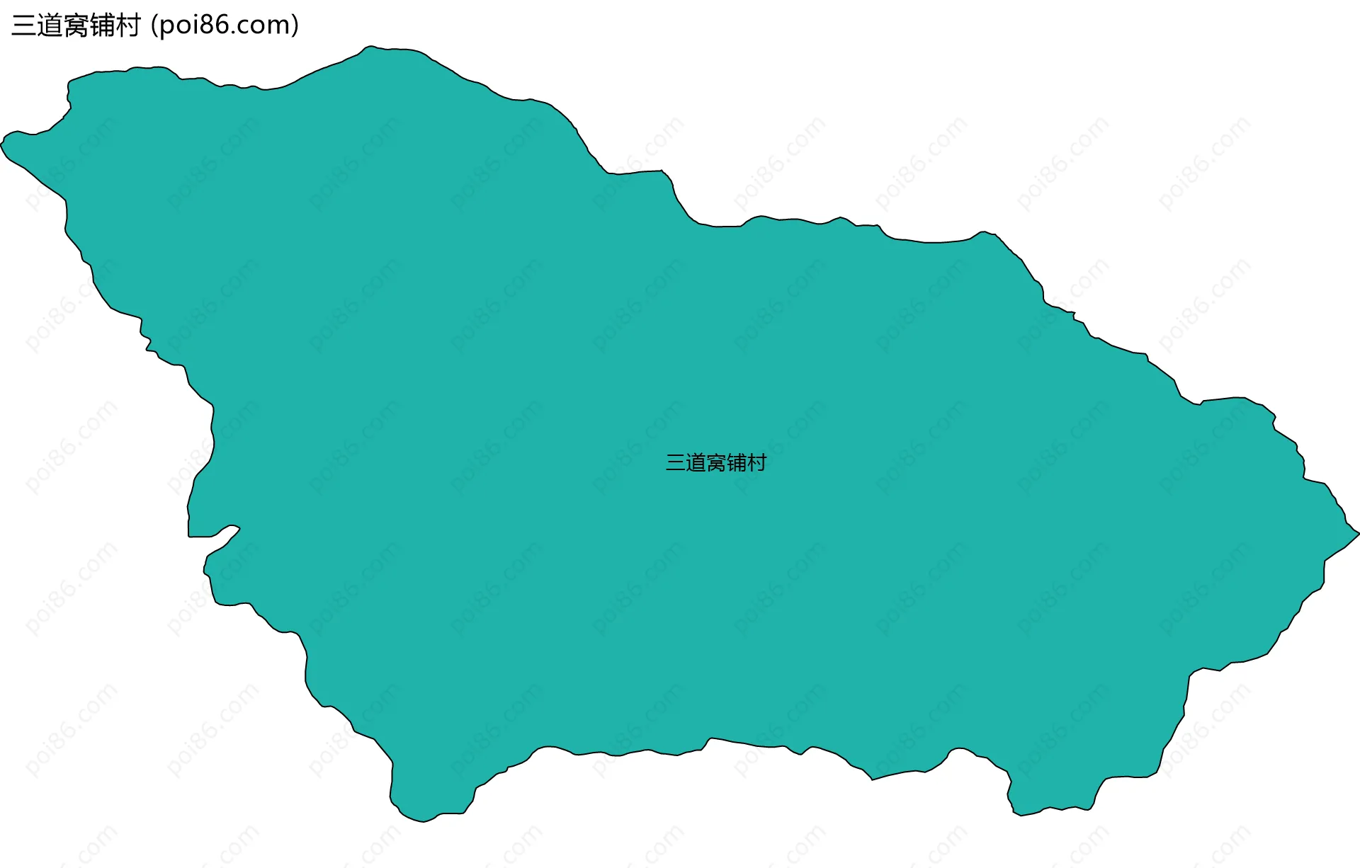 三道窝铺村边界地图