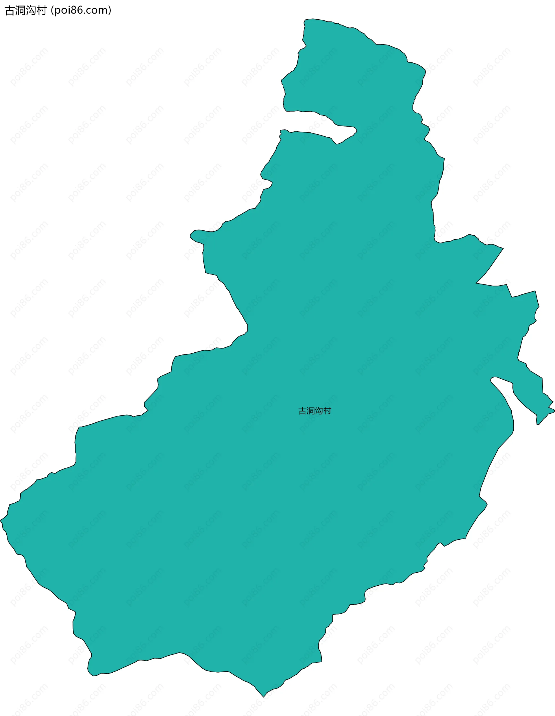 古洞沟村边界地图