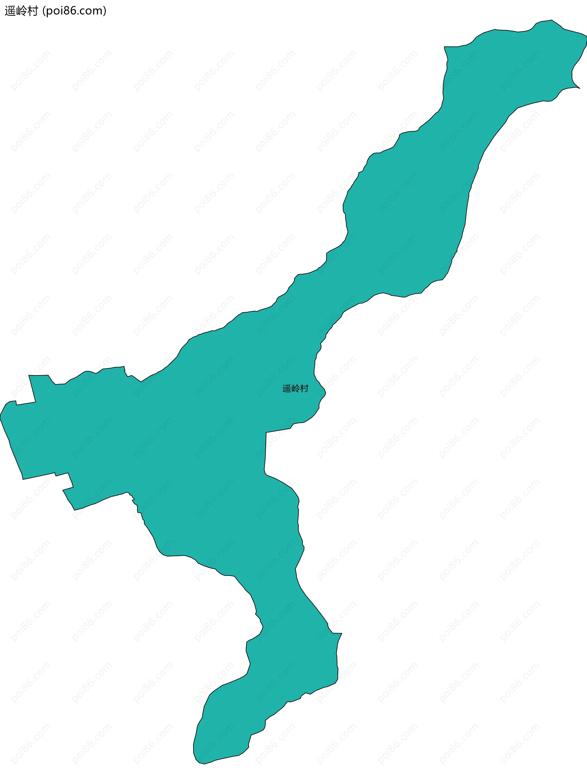 遥岭村边界地图