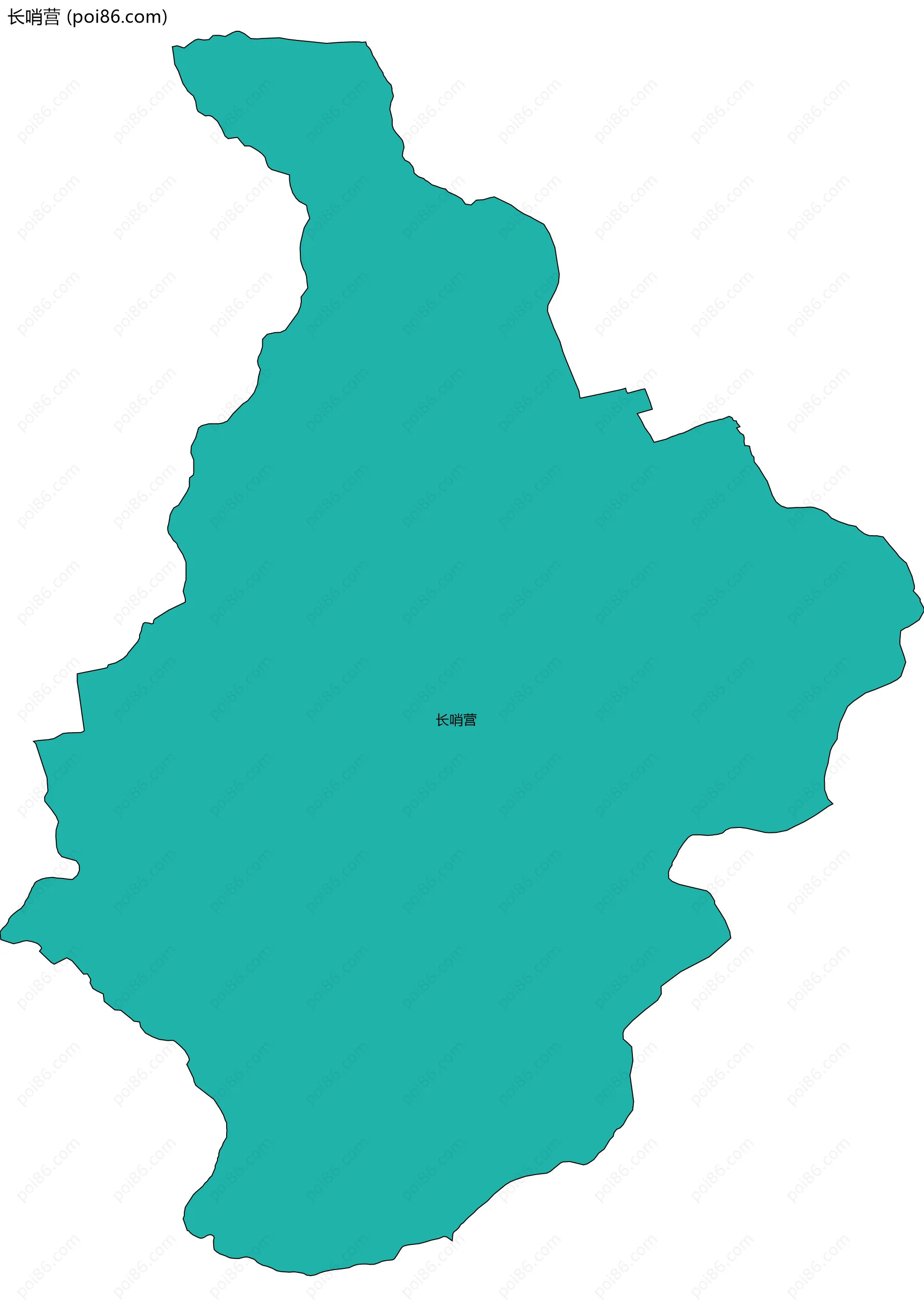 长哨营边界地图