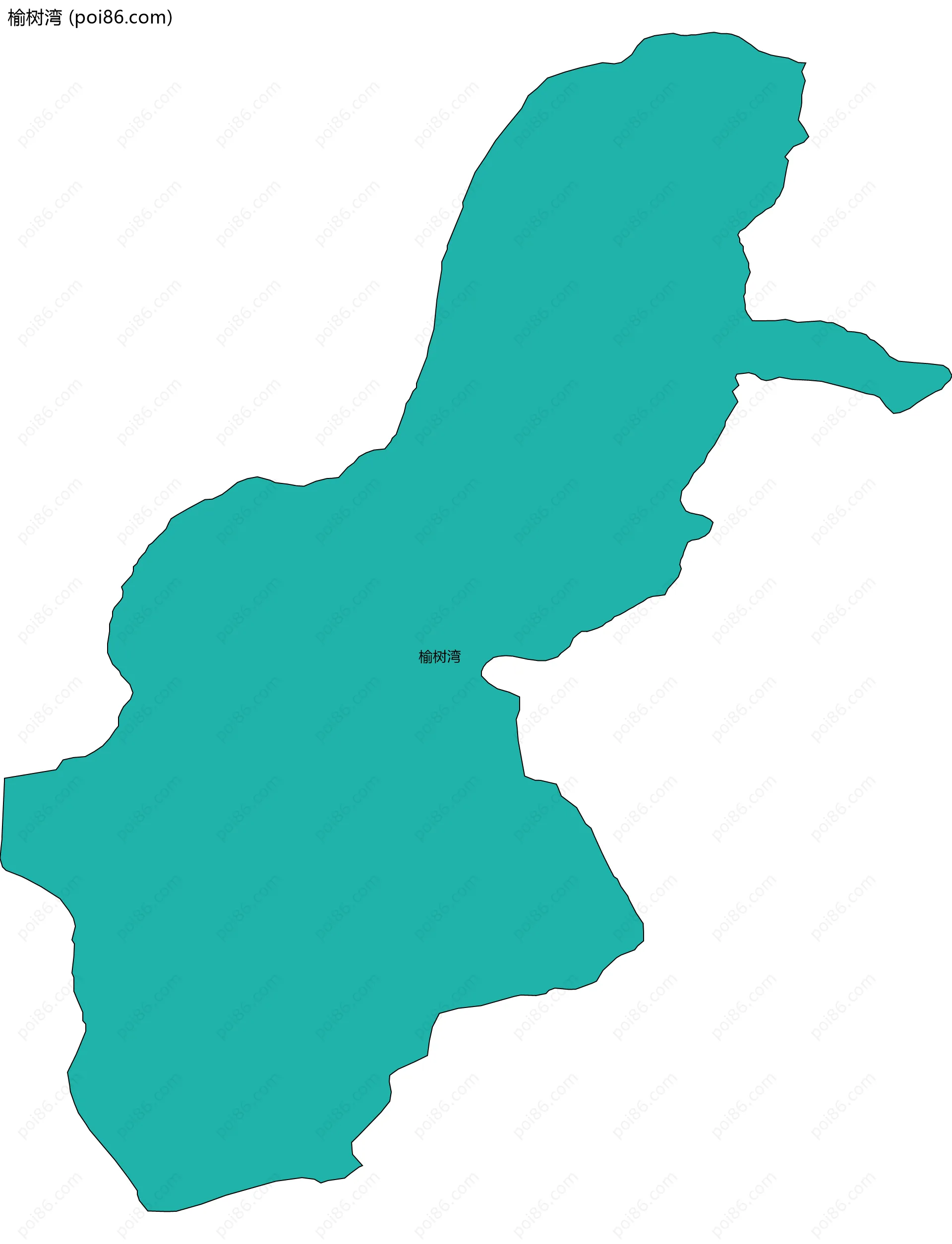 榆树湾边界地图