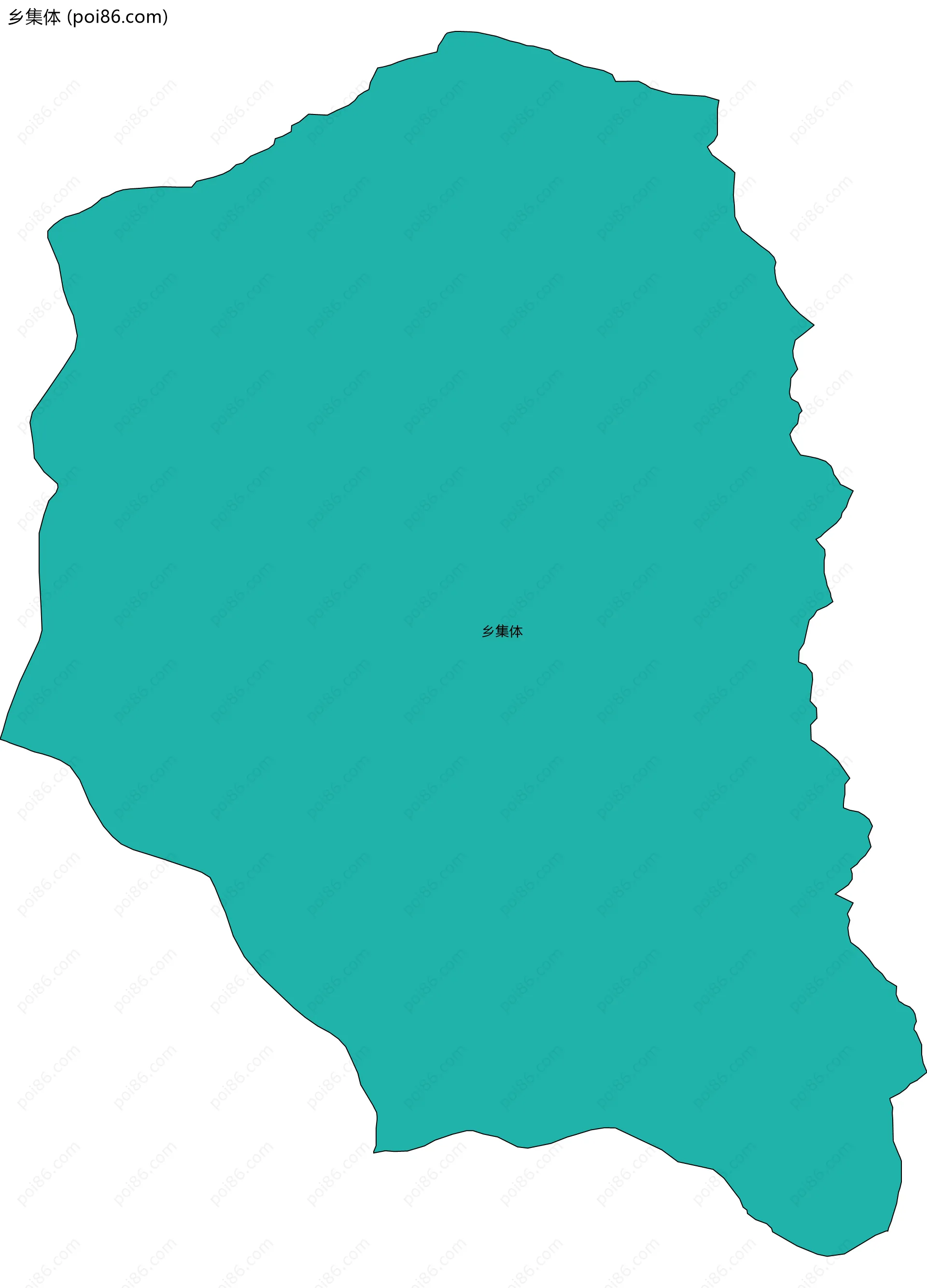 乡集体边界地图