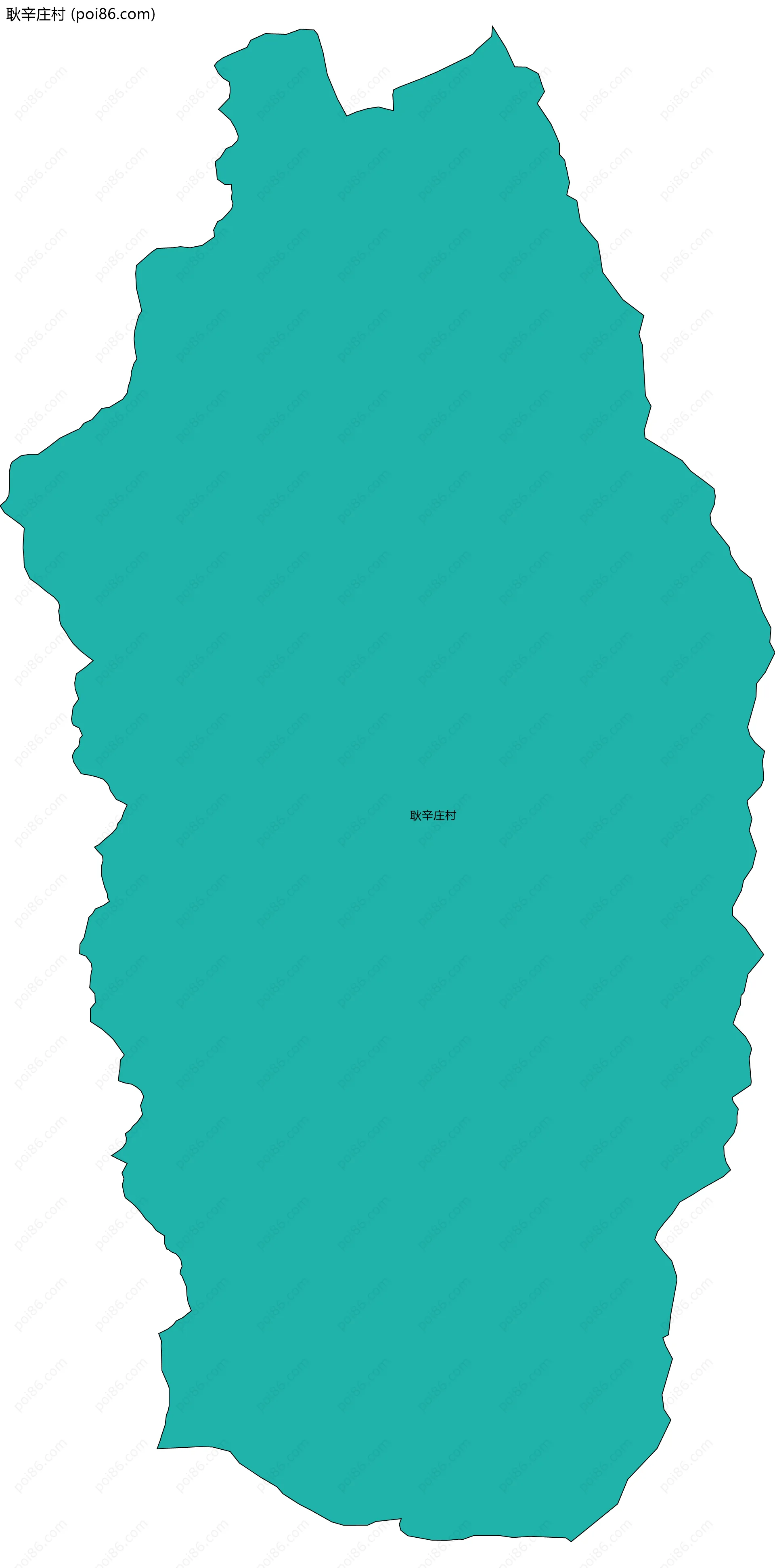 耿辛庄村边界地图