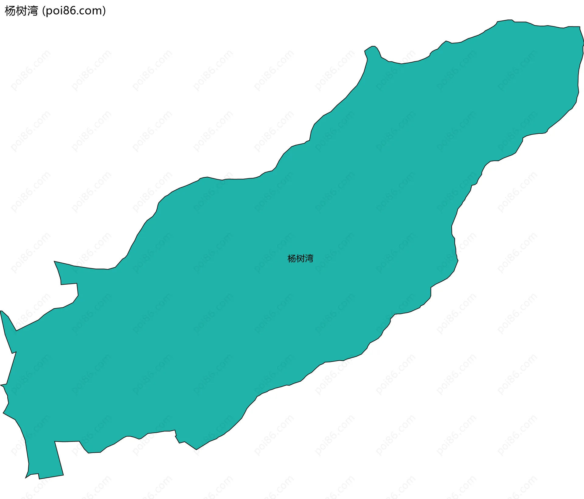 杨树湾边界地图
