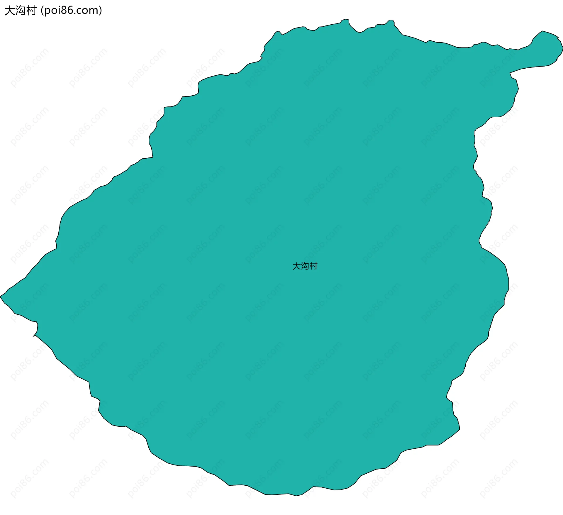 大沟村边界地图