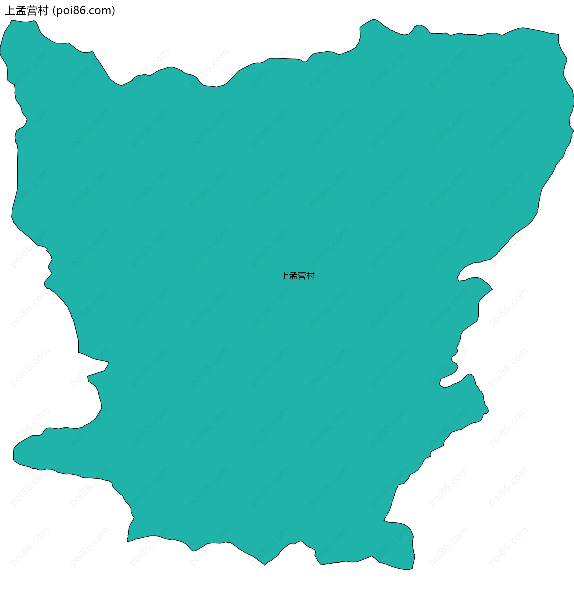 上孟营村边界地图