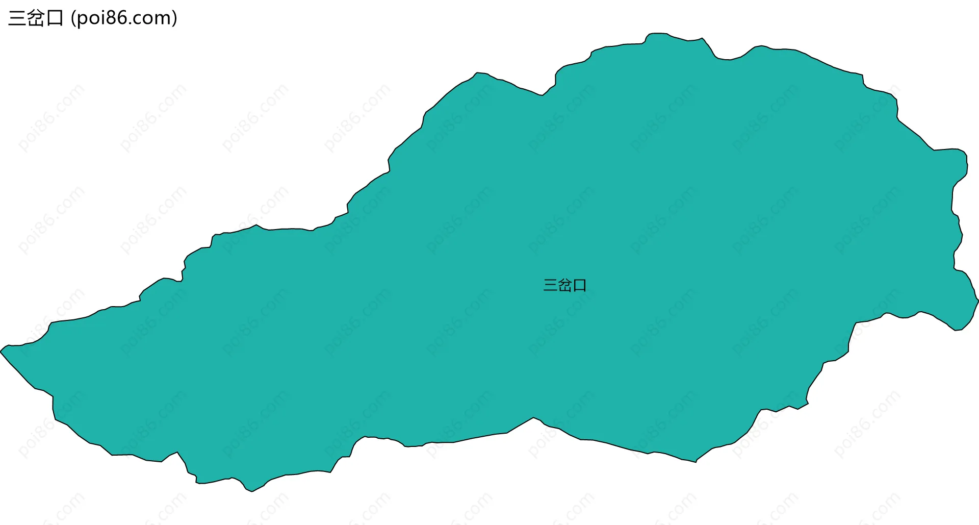 三岔口边界地图