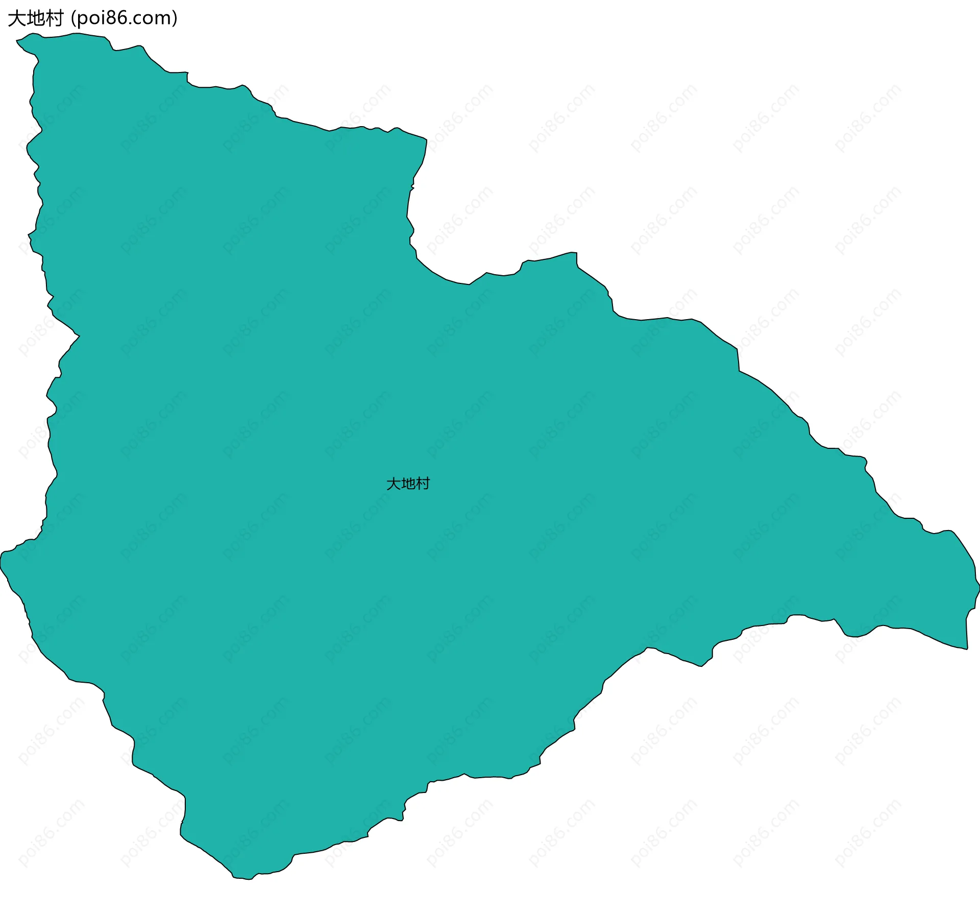 大地村边界地图