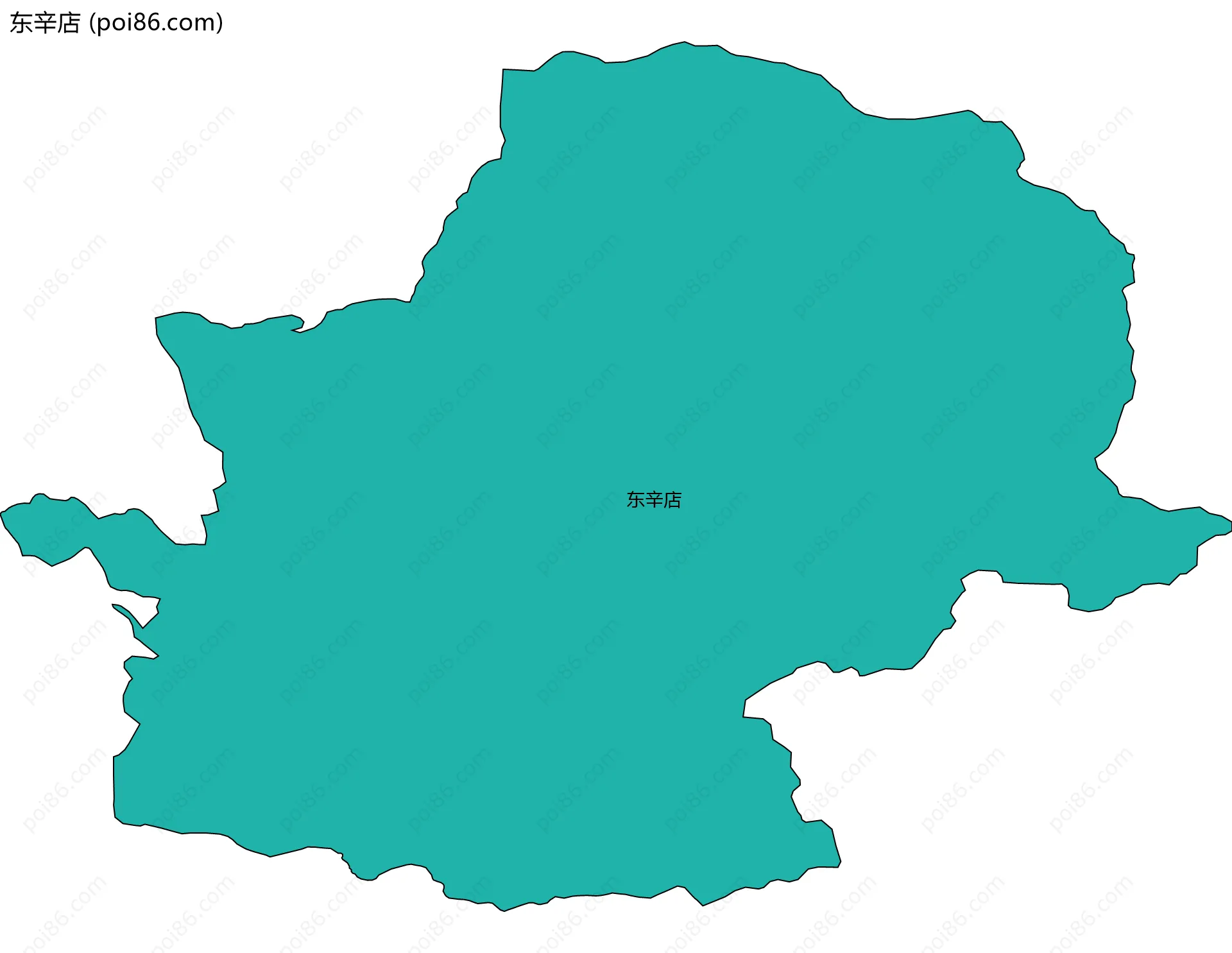 东辛店边界地图