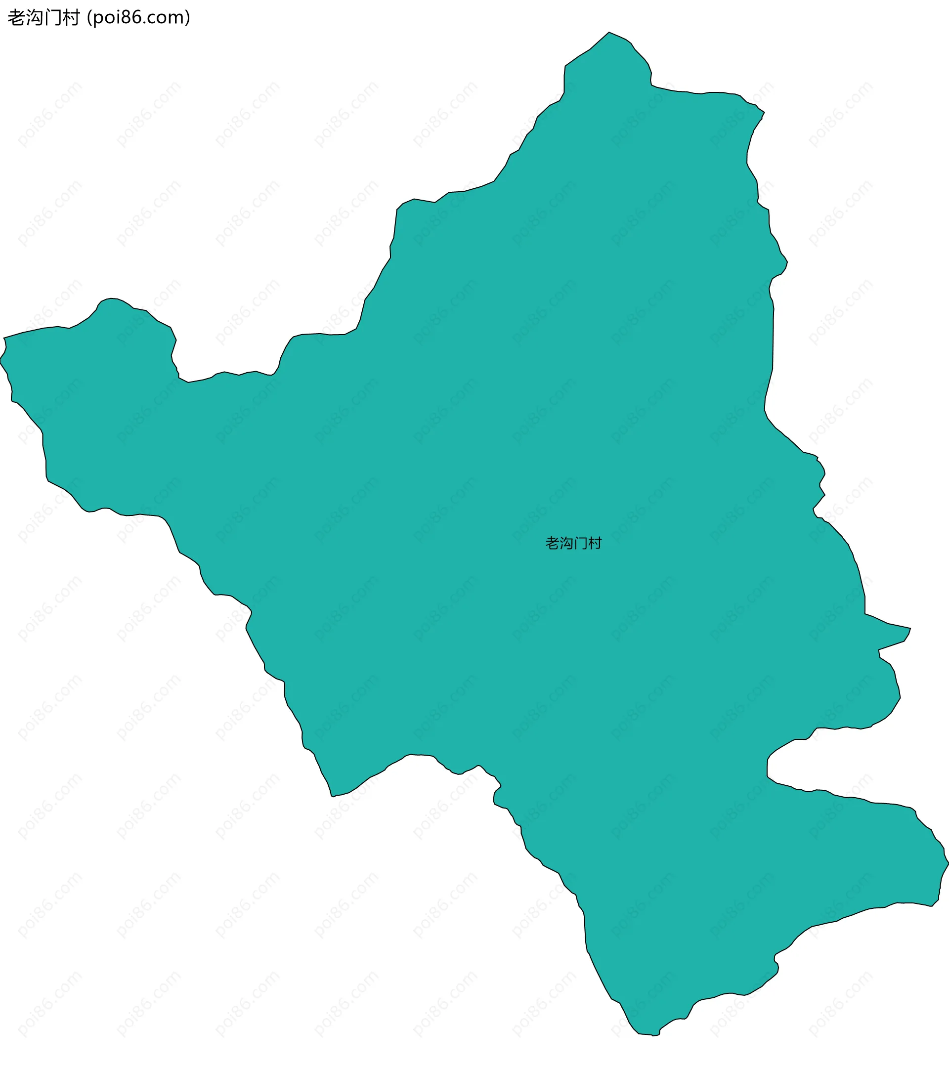 老沟门村边界地图