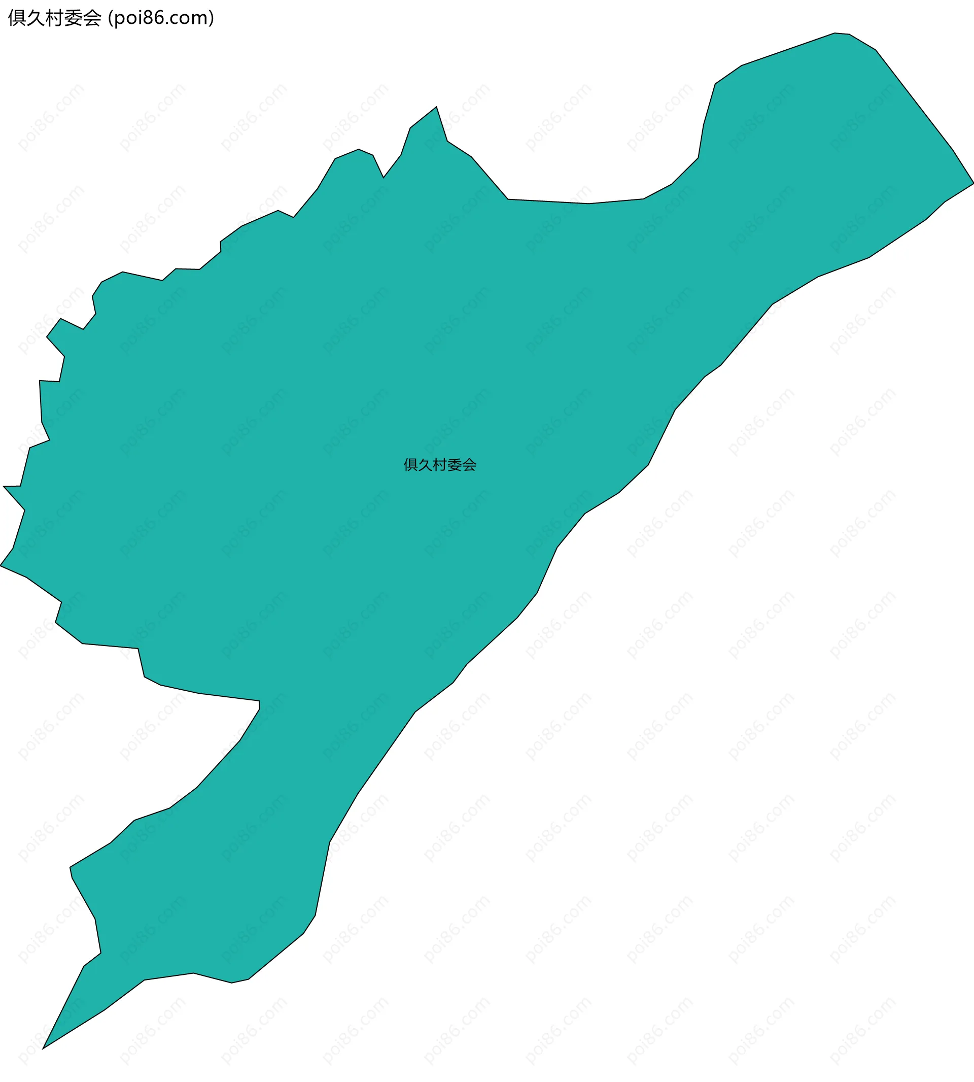 俱久村委会边界地图