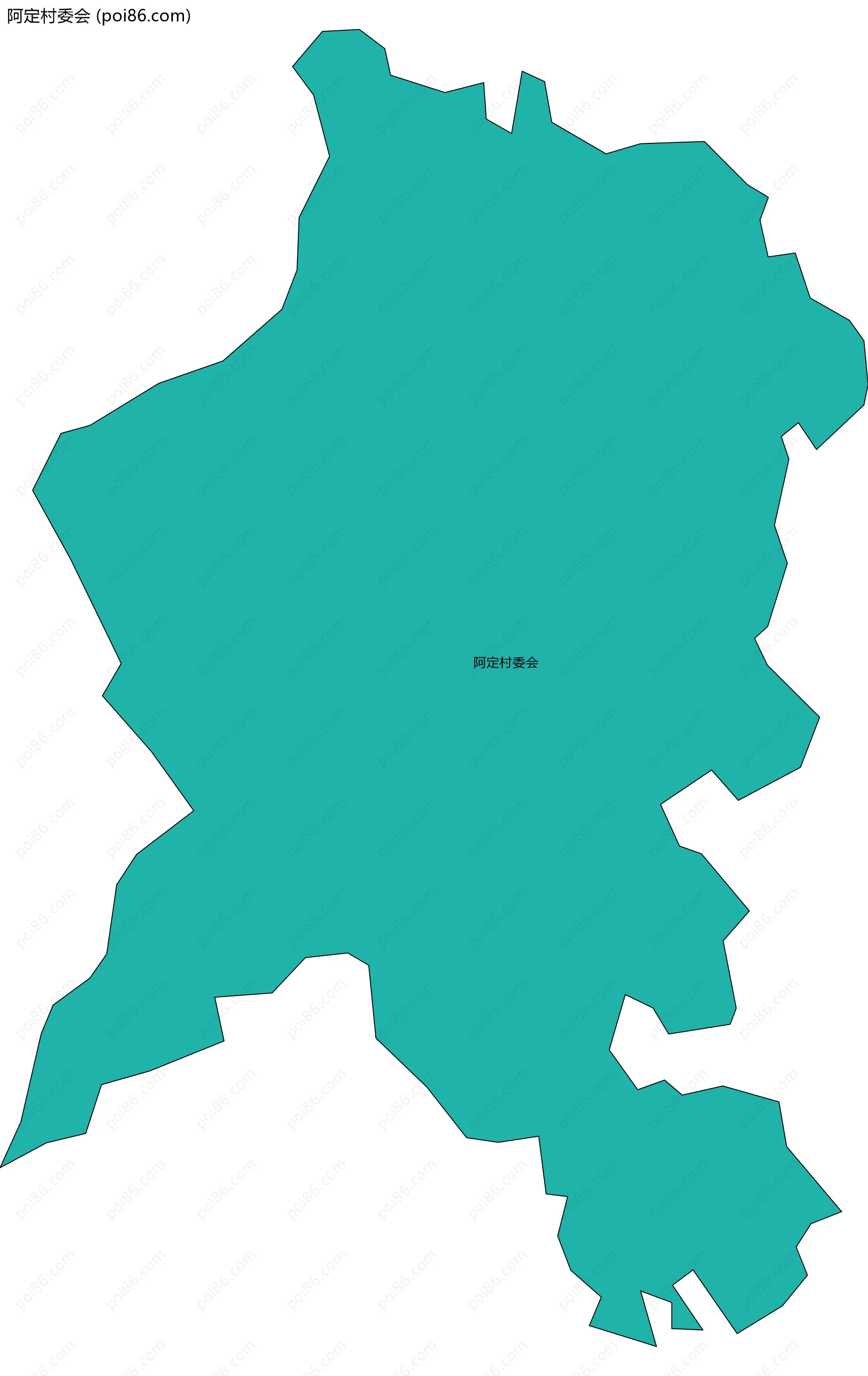 阿定村委会边界地图